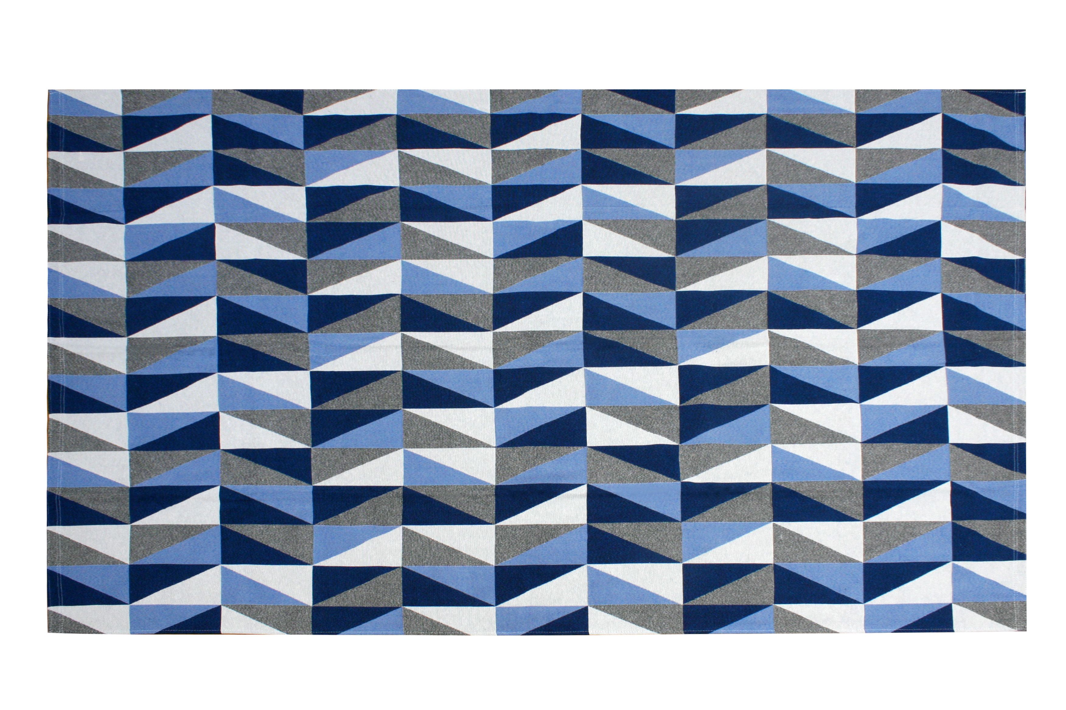 Tapete Retangular Dubai Azul Marinho 1,50m