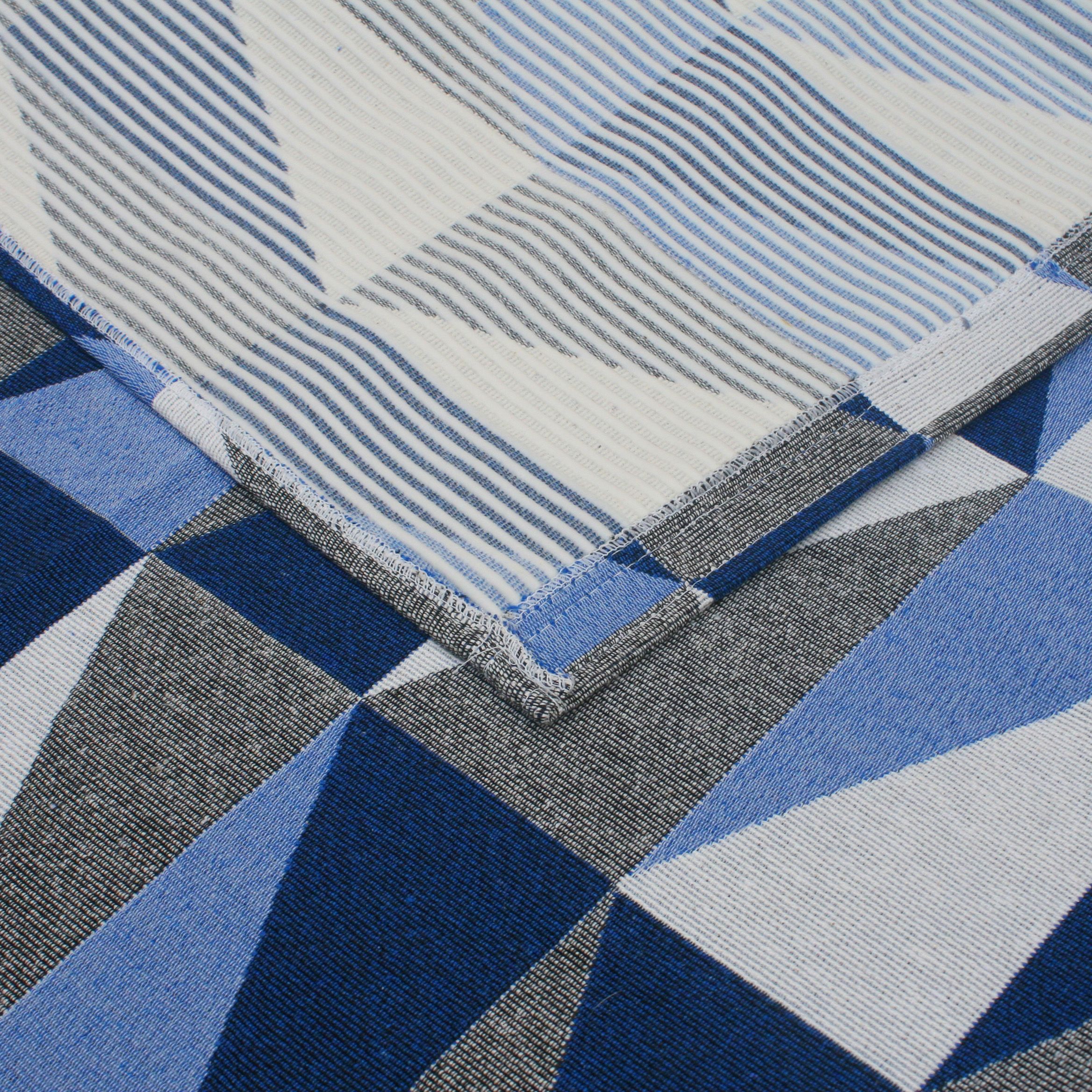 Tapete Retangular Dubai Azul Marinho 1,50m