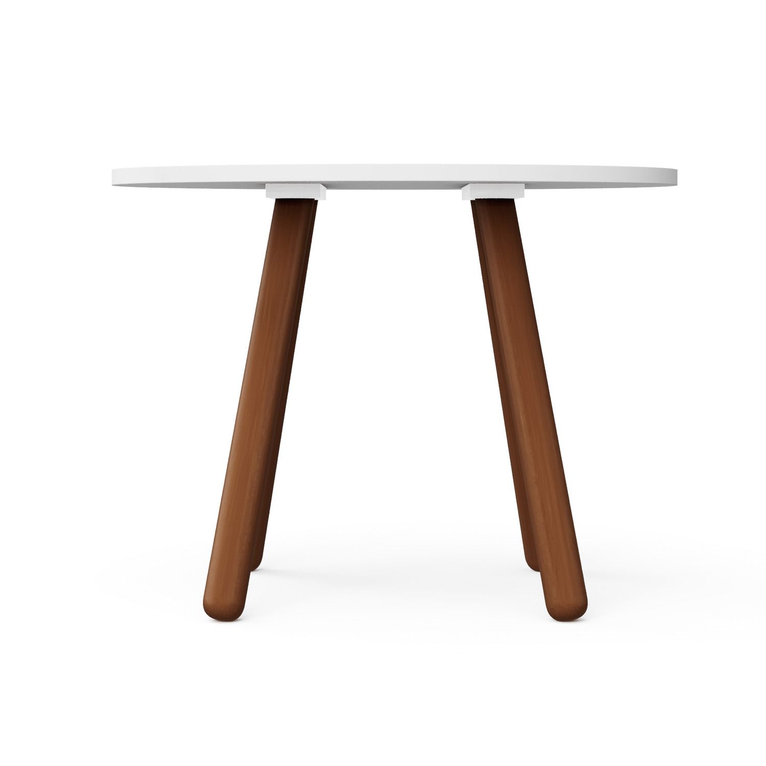 Mesa Oval Infantil Branco Orelhinhas