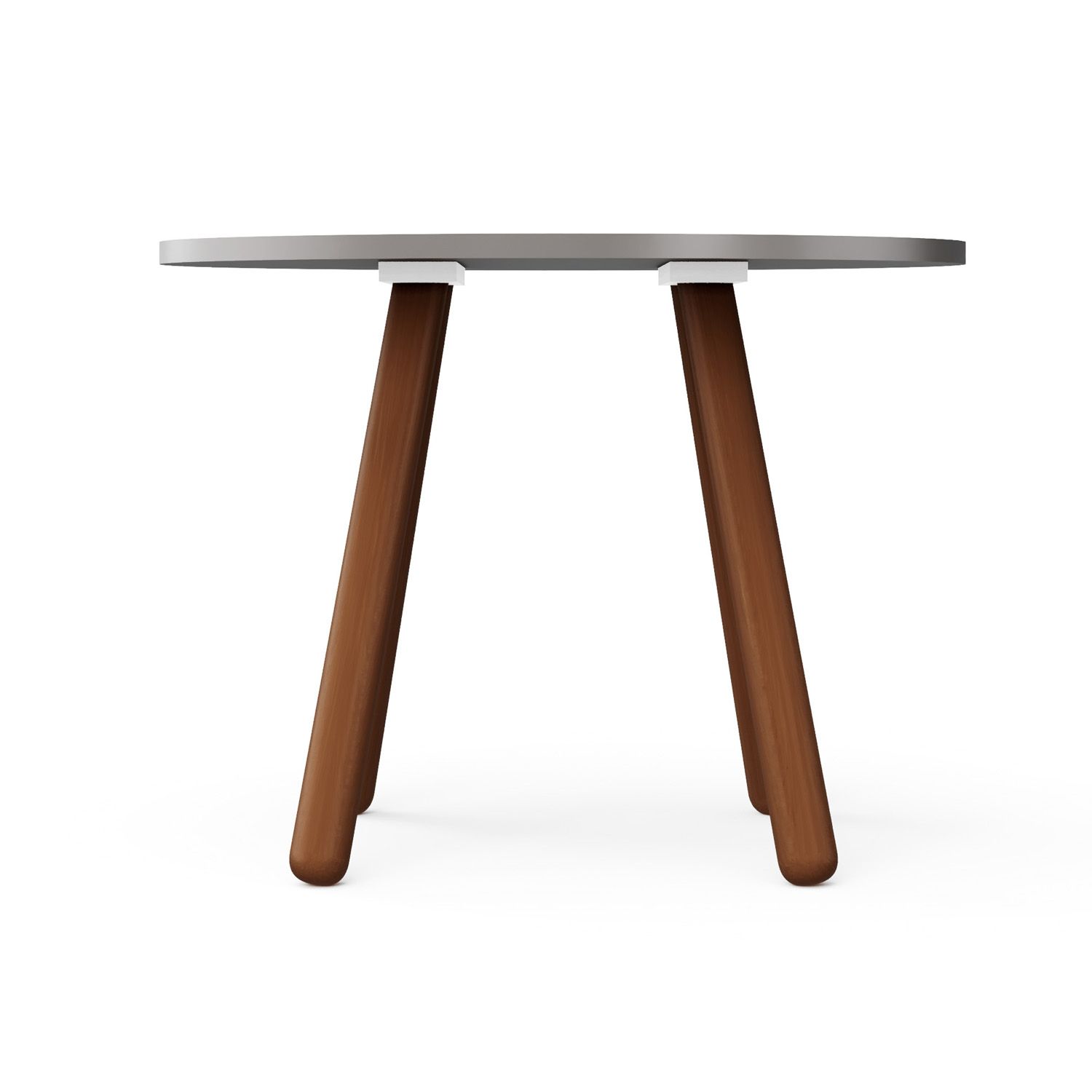 Mesa Oval Infantil Branco Orelhinhas