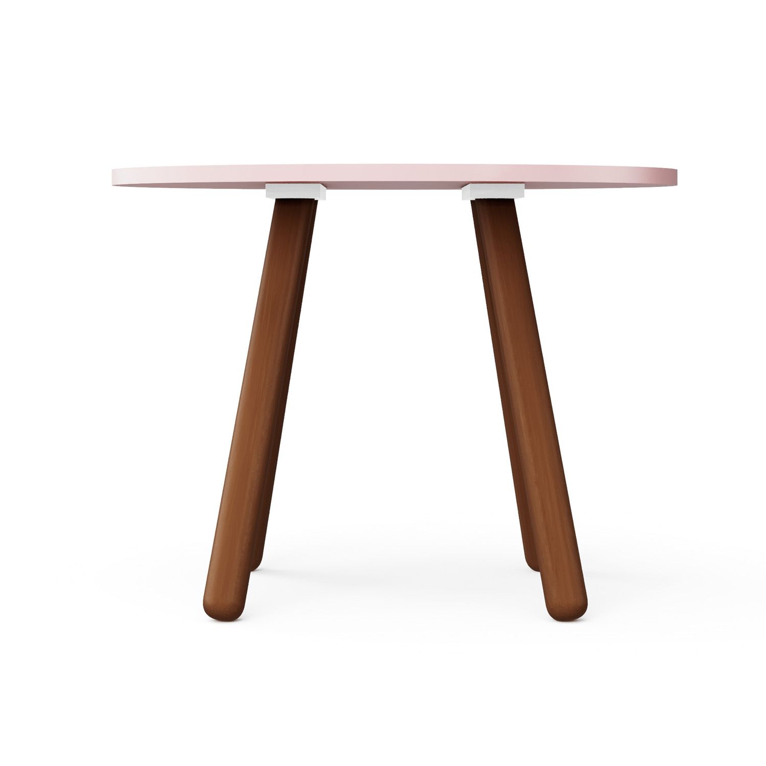 Mesa Oval Infantil Branco Orelhinhas