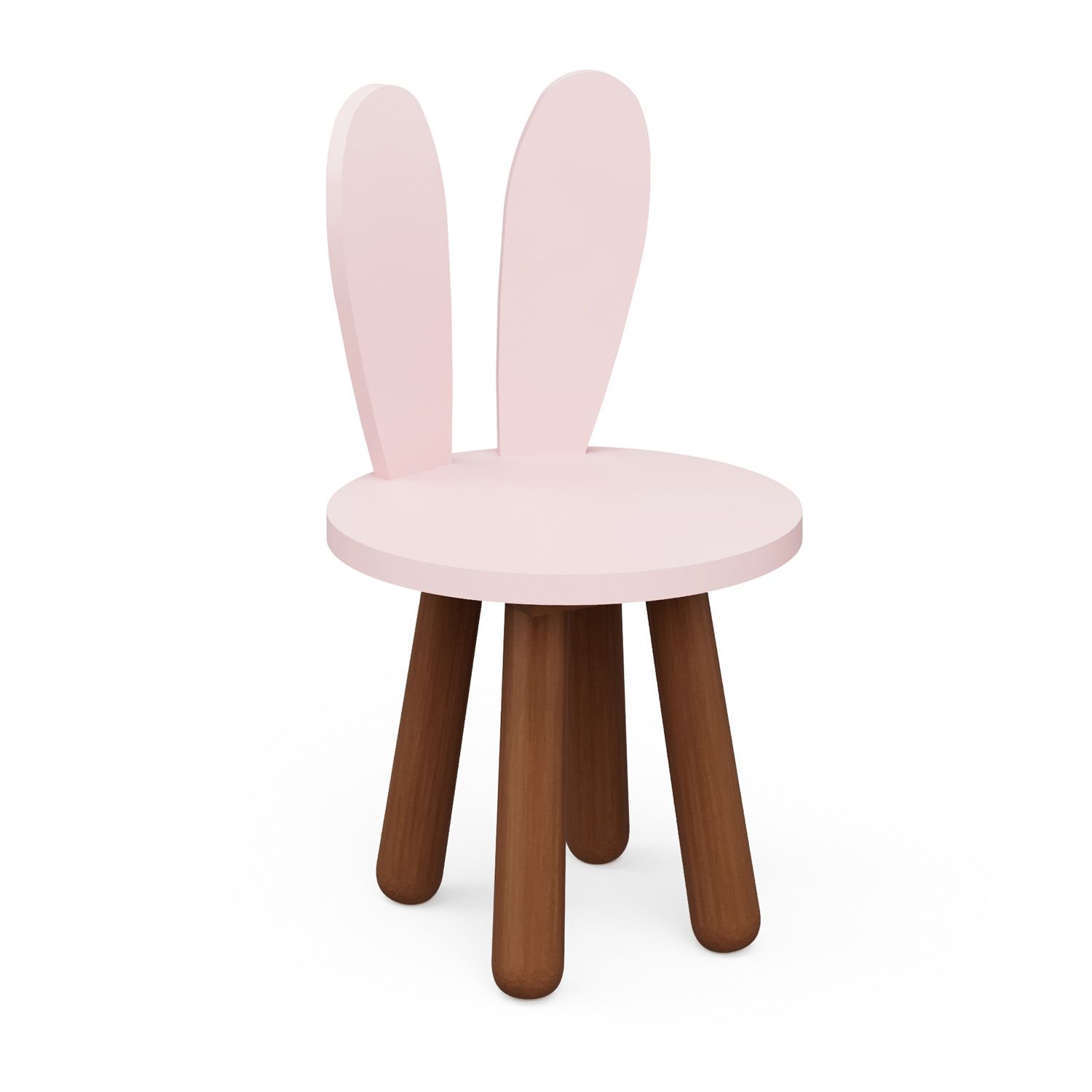 Cadeira Infantil Branco Orelhinhas Coelho