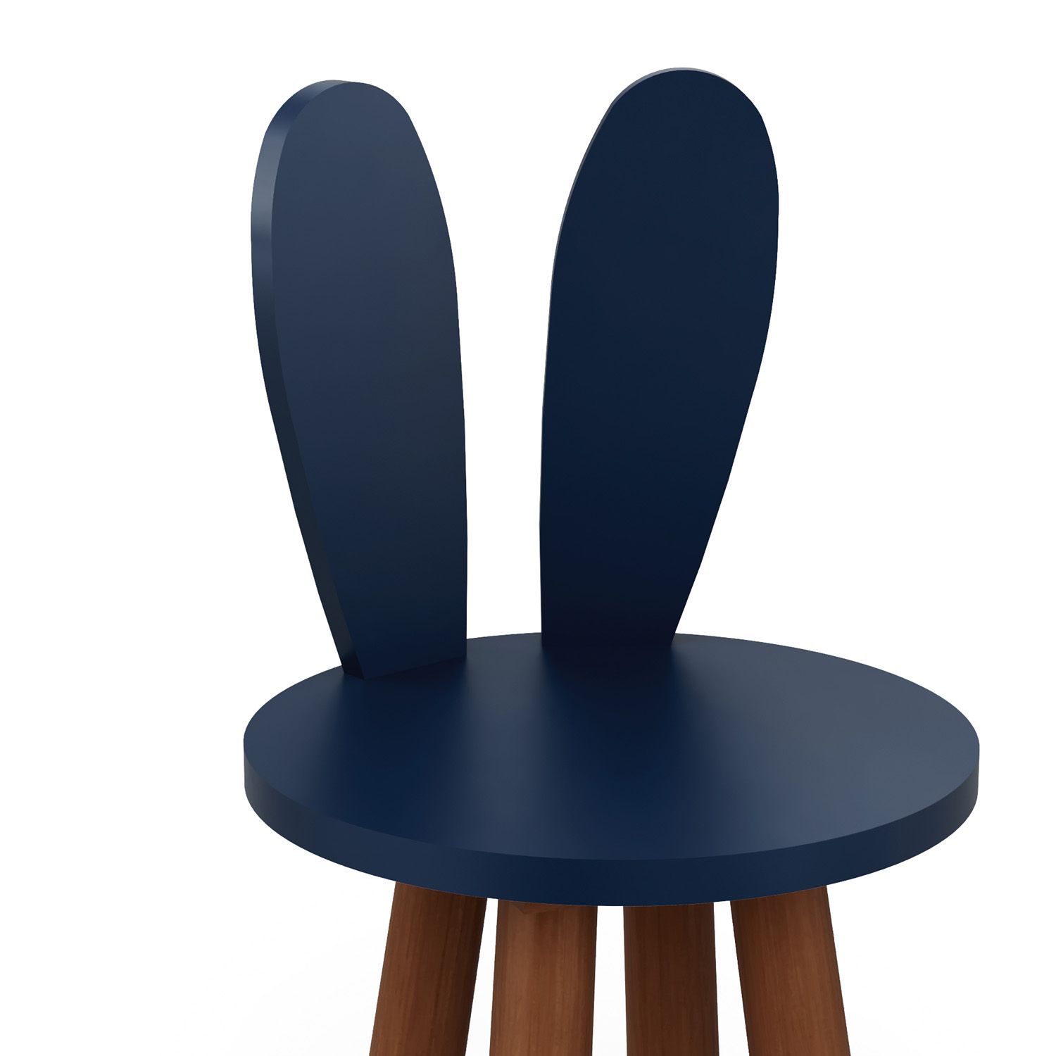 Cadeira Infantil Branco Orelhinhas Coelho