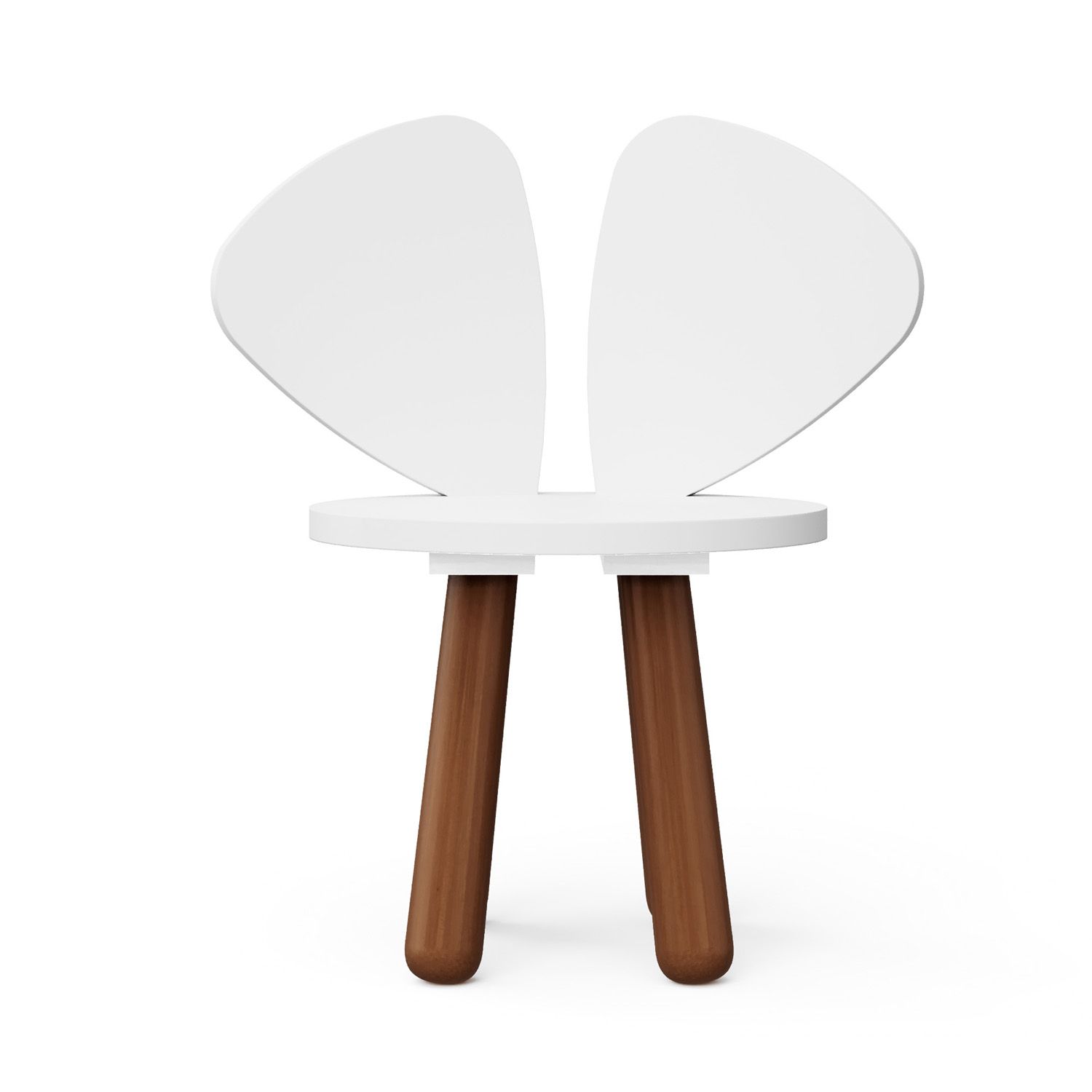 Cadeira Infantil Branco Orelhinhas Auau