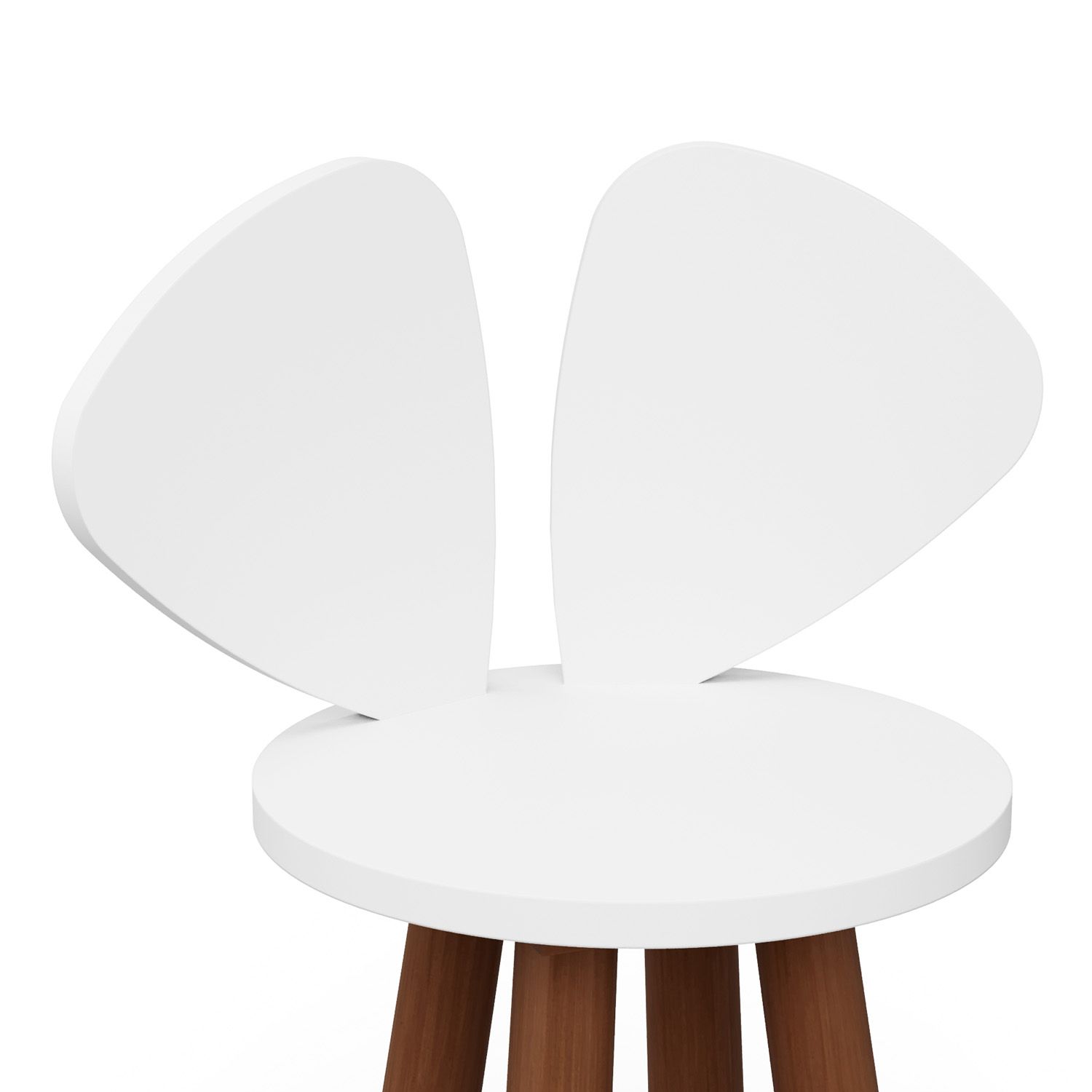 Cadeira Infantil Branco Orelhinhas Auau