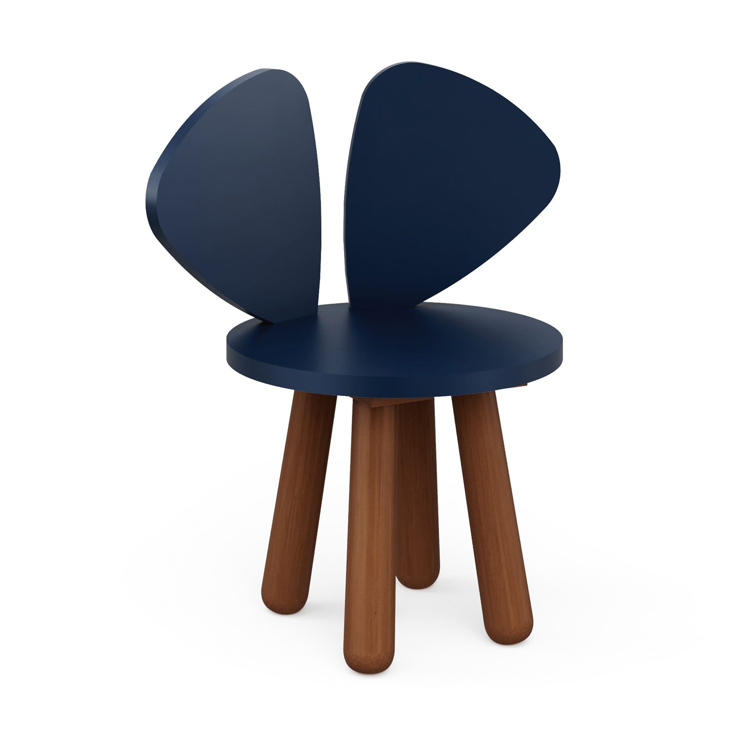 Cadeira Infantil Branco Orelhinhas Auau