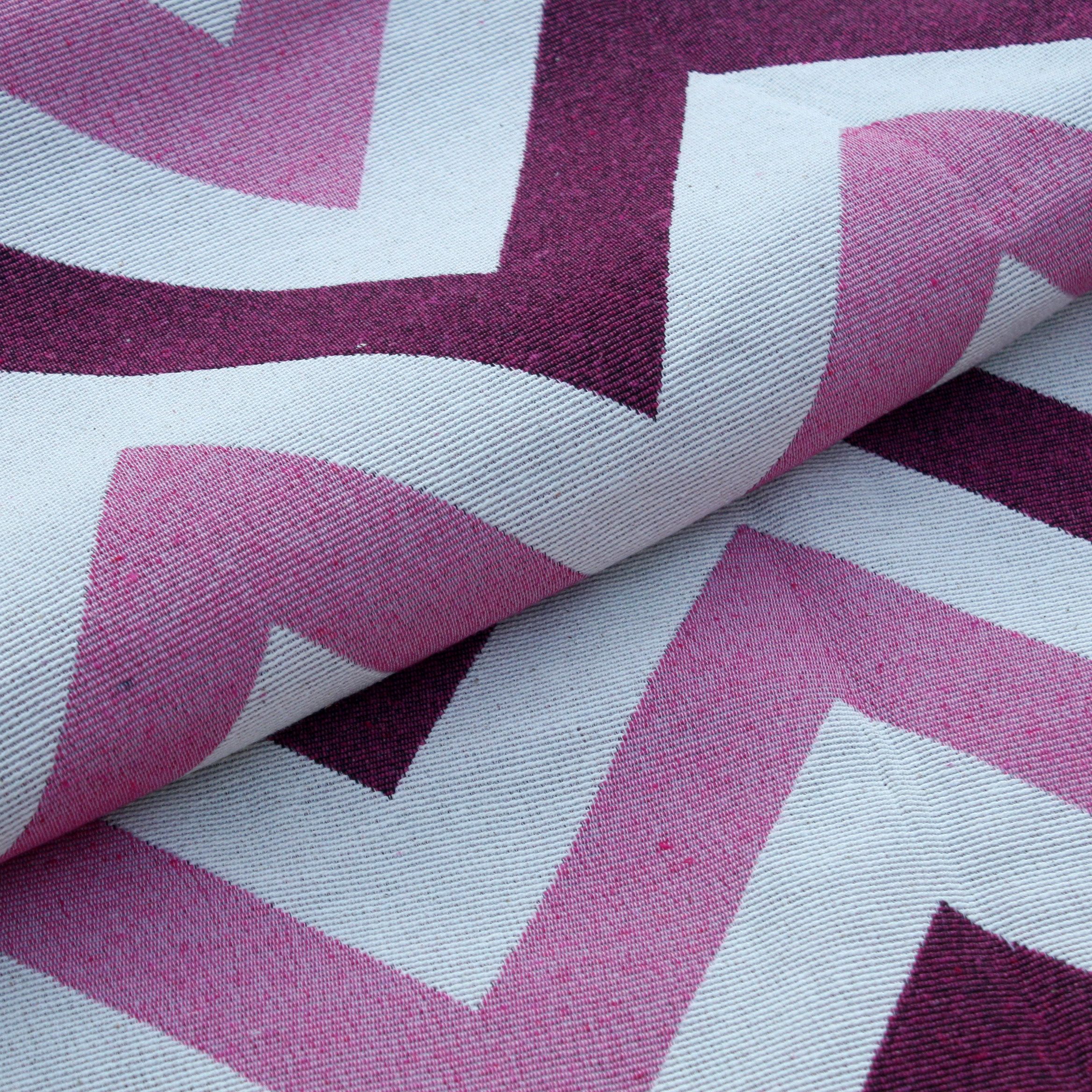 Tapete Retangular Zig Zag Azul 1,50m