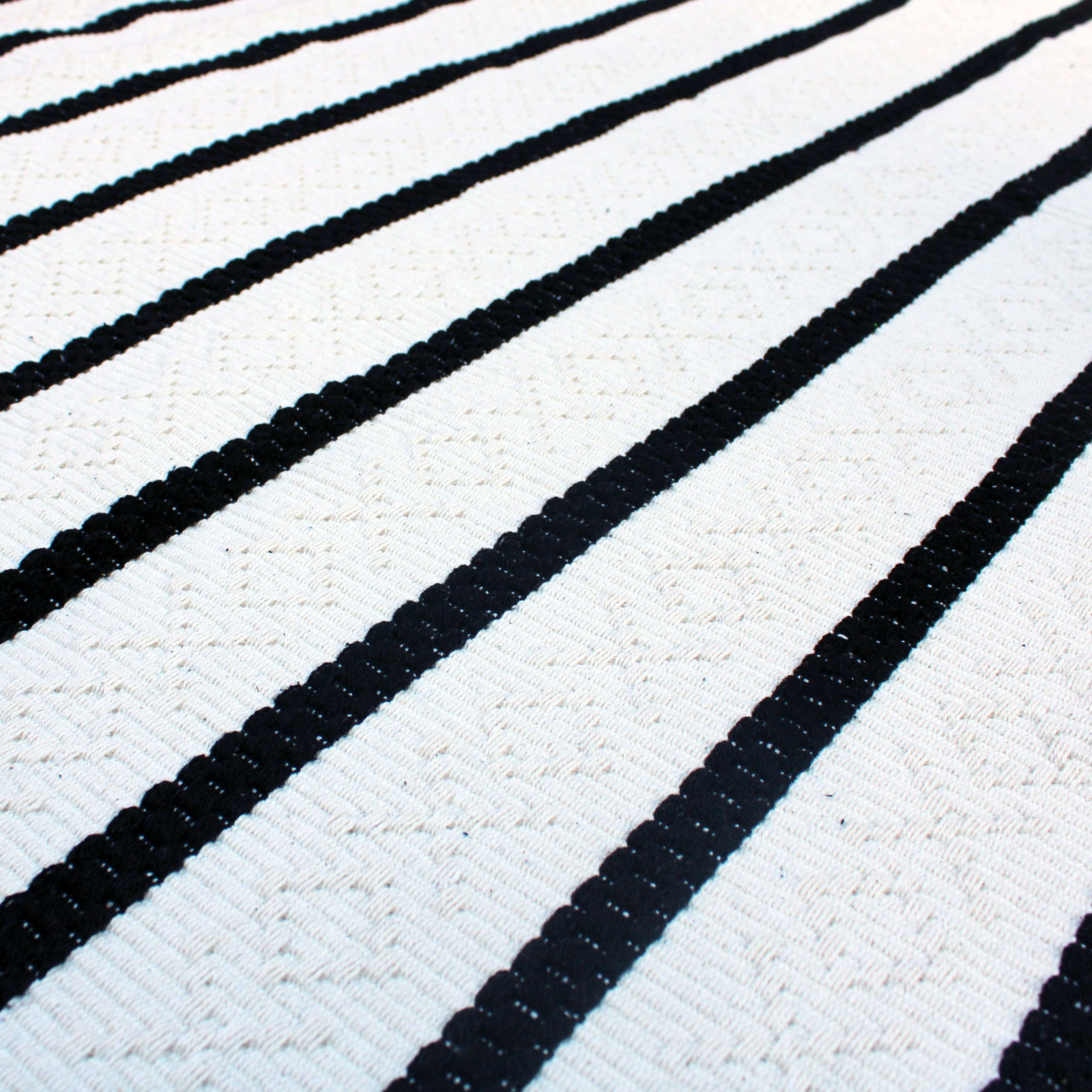 Tapete Retangular Mandacarú Preto 1m