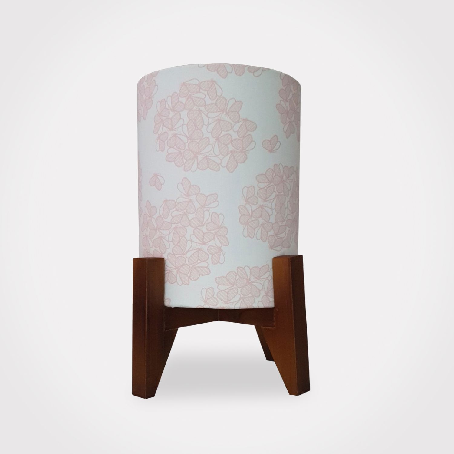 Abajur Luminária Borboletas Madeira