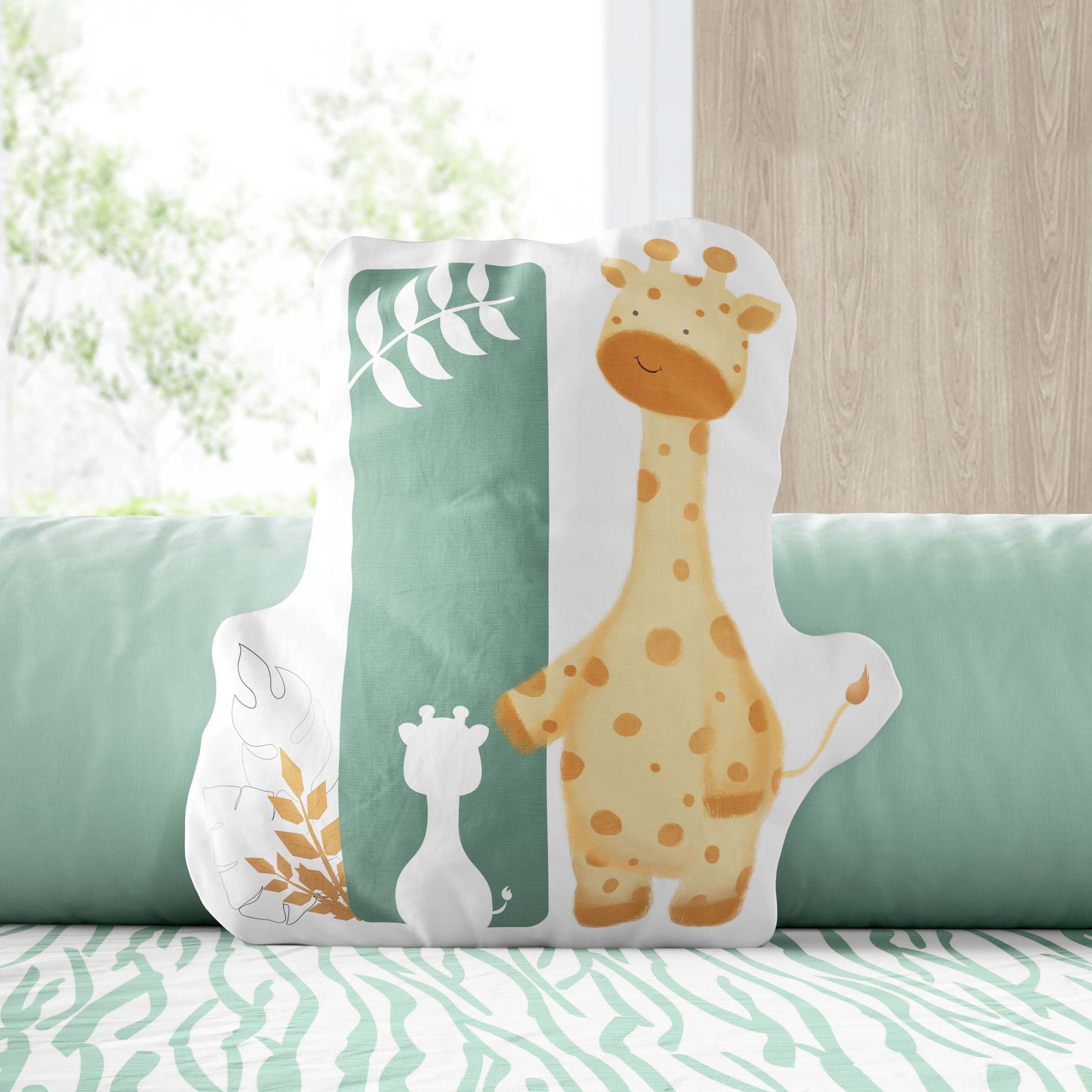 Almofada Safári Aquarela Letras de A a Z