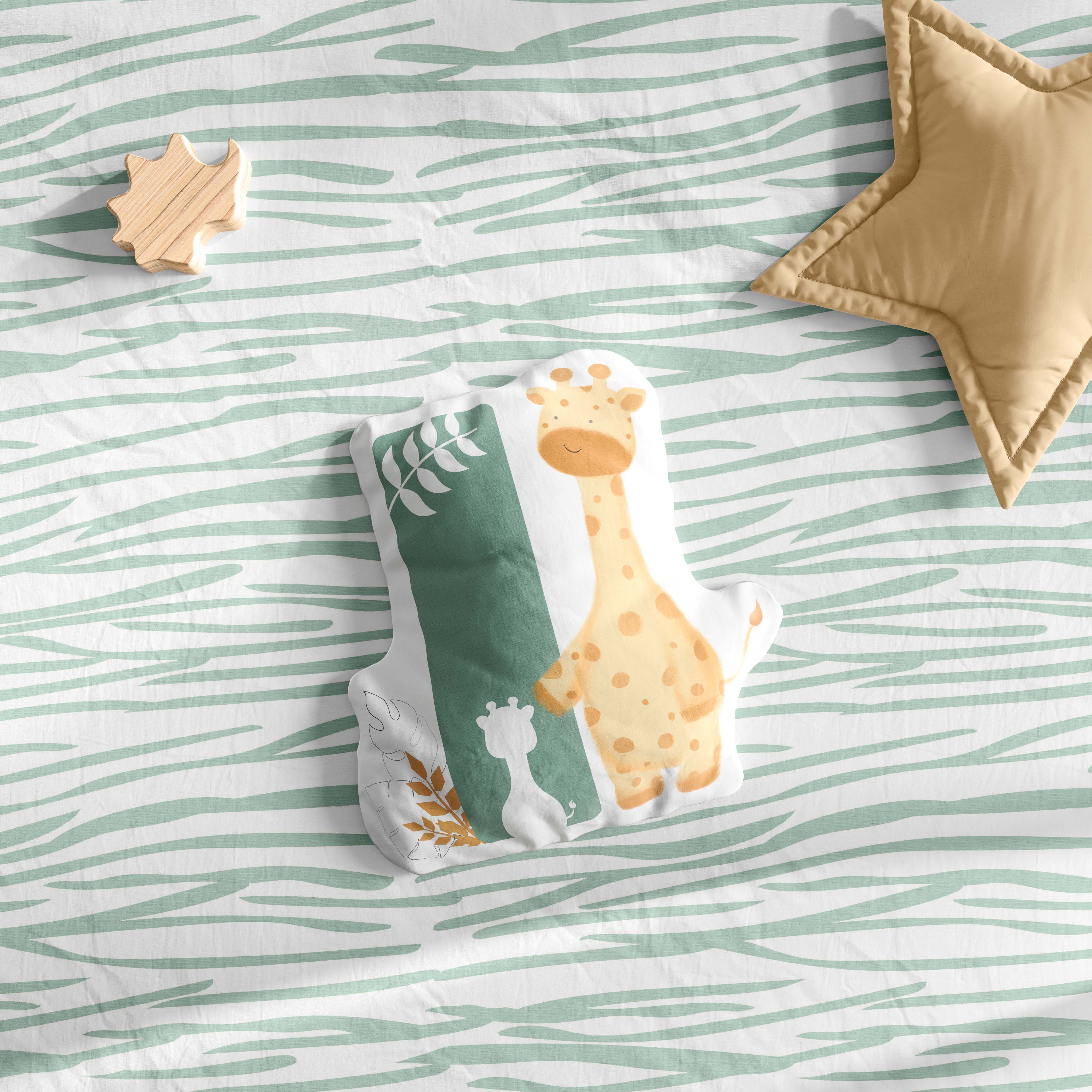 Almofada Safári Aquarela Letras de A a Z