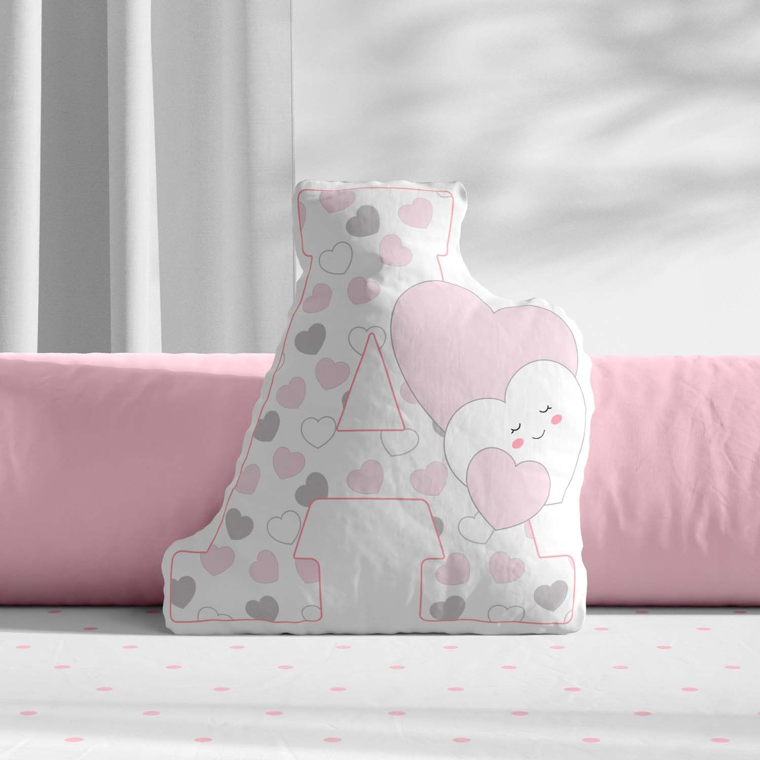 Almofada Amor da Mamãe Letras de A a Z