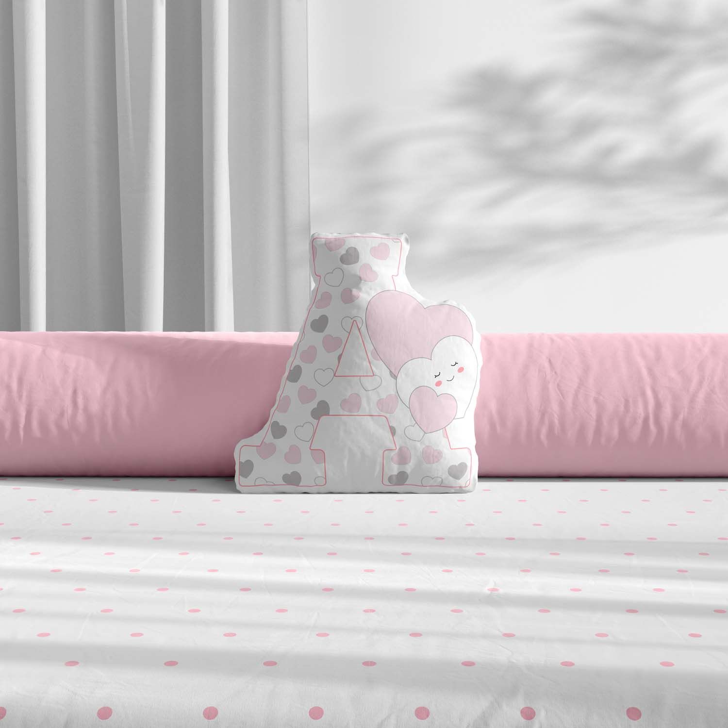 Almofada Amor da Mamãe Letras de A a Z