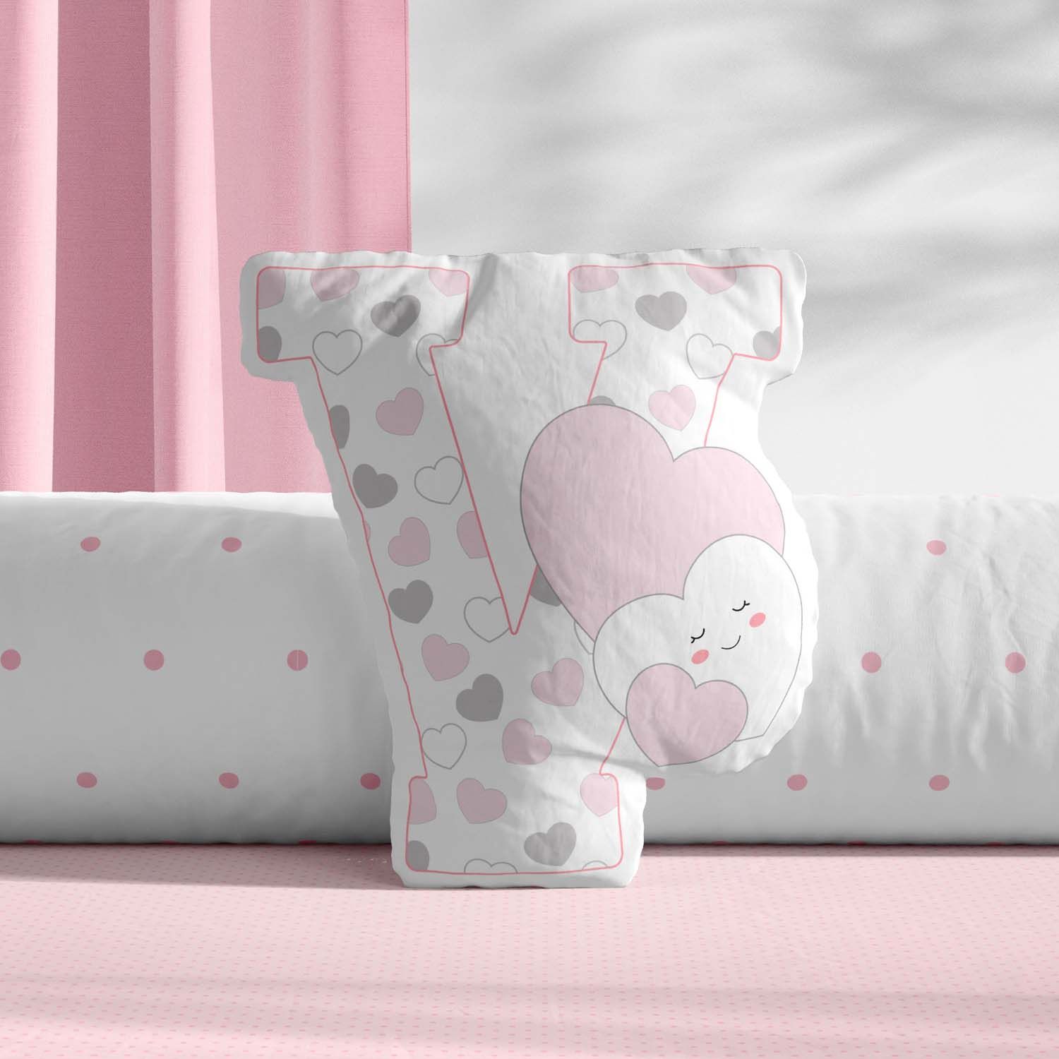 Almofada Amor da Mamãe Letras de A a Z