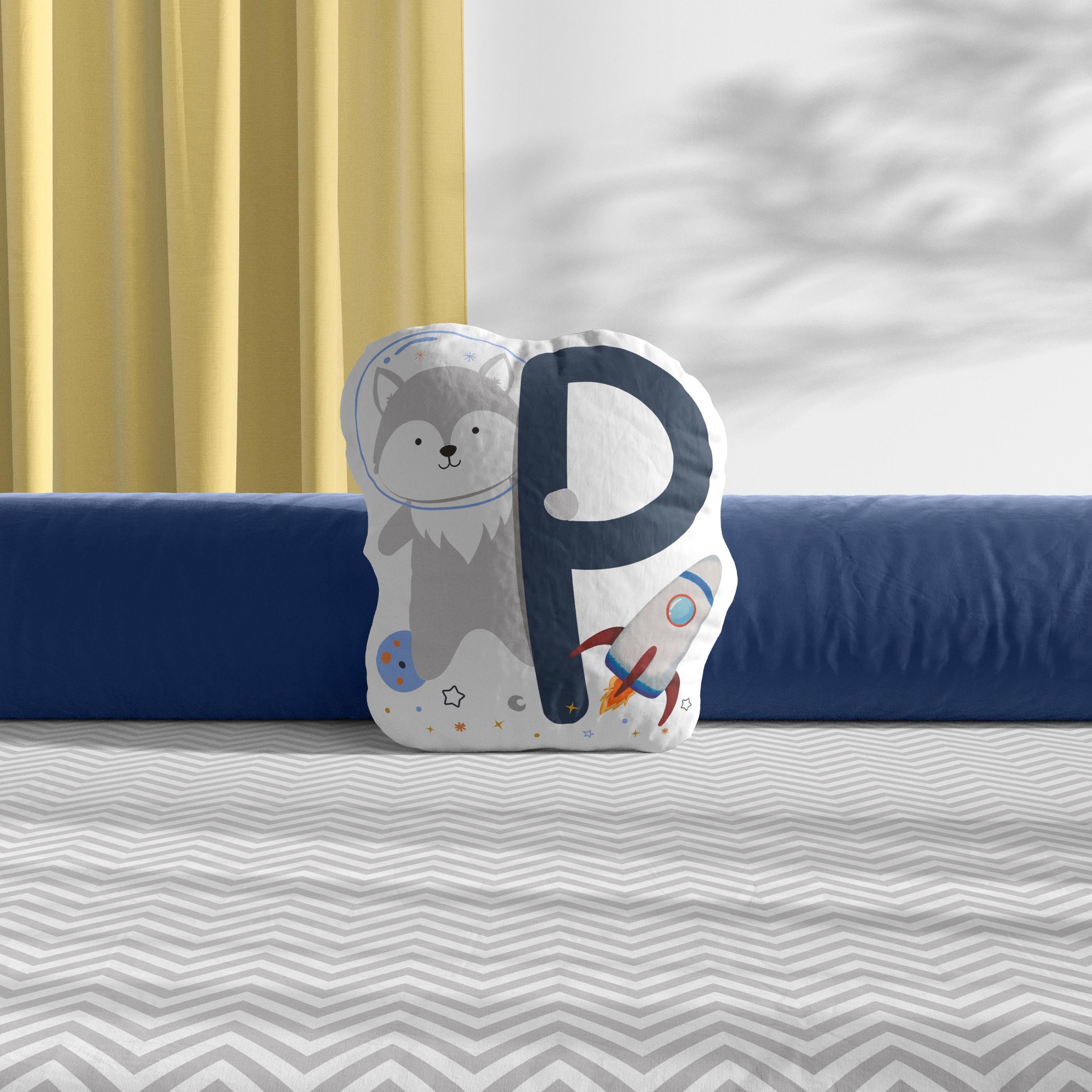 Almofada Astronauta Letras de A a Z