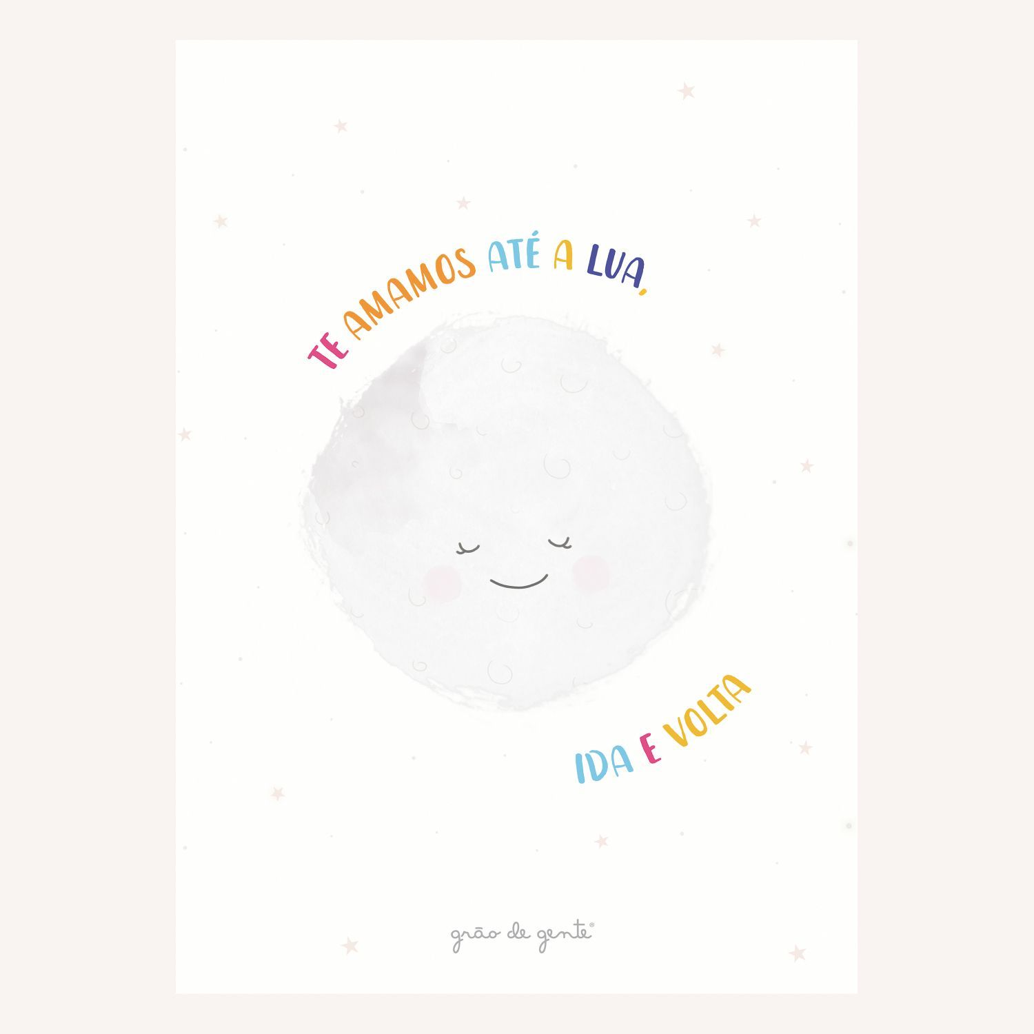 Pôster Adesivo Lua Doce Amor