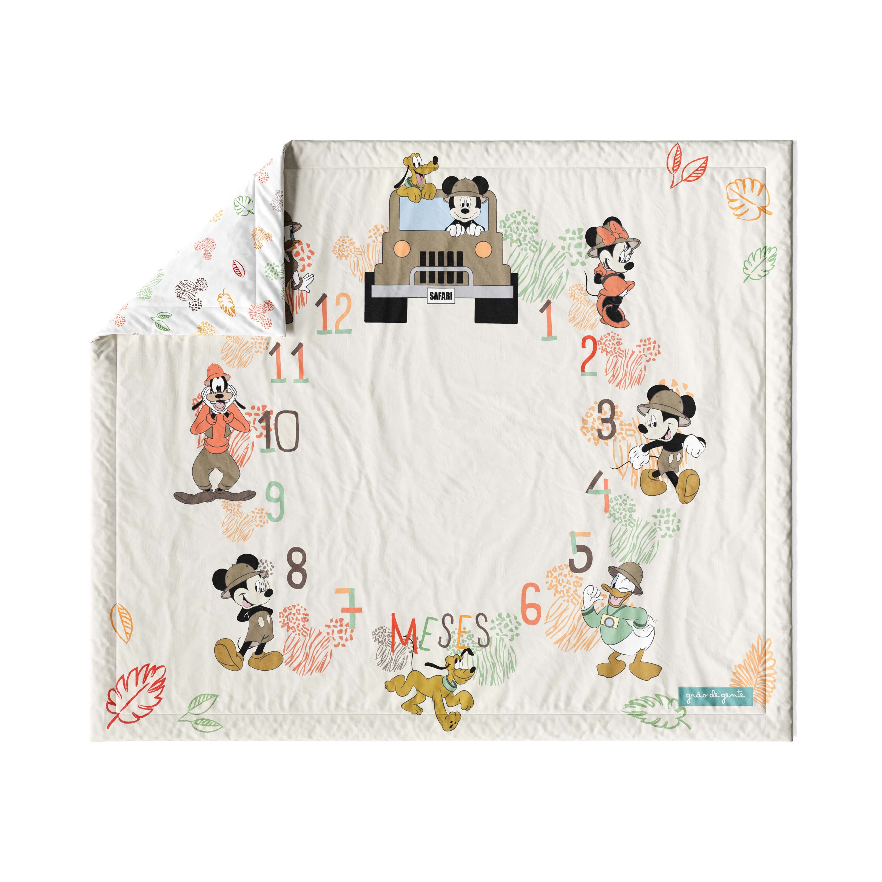 Tapete Mesversário Mickey Mouse Safári