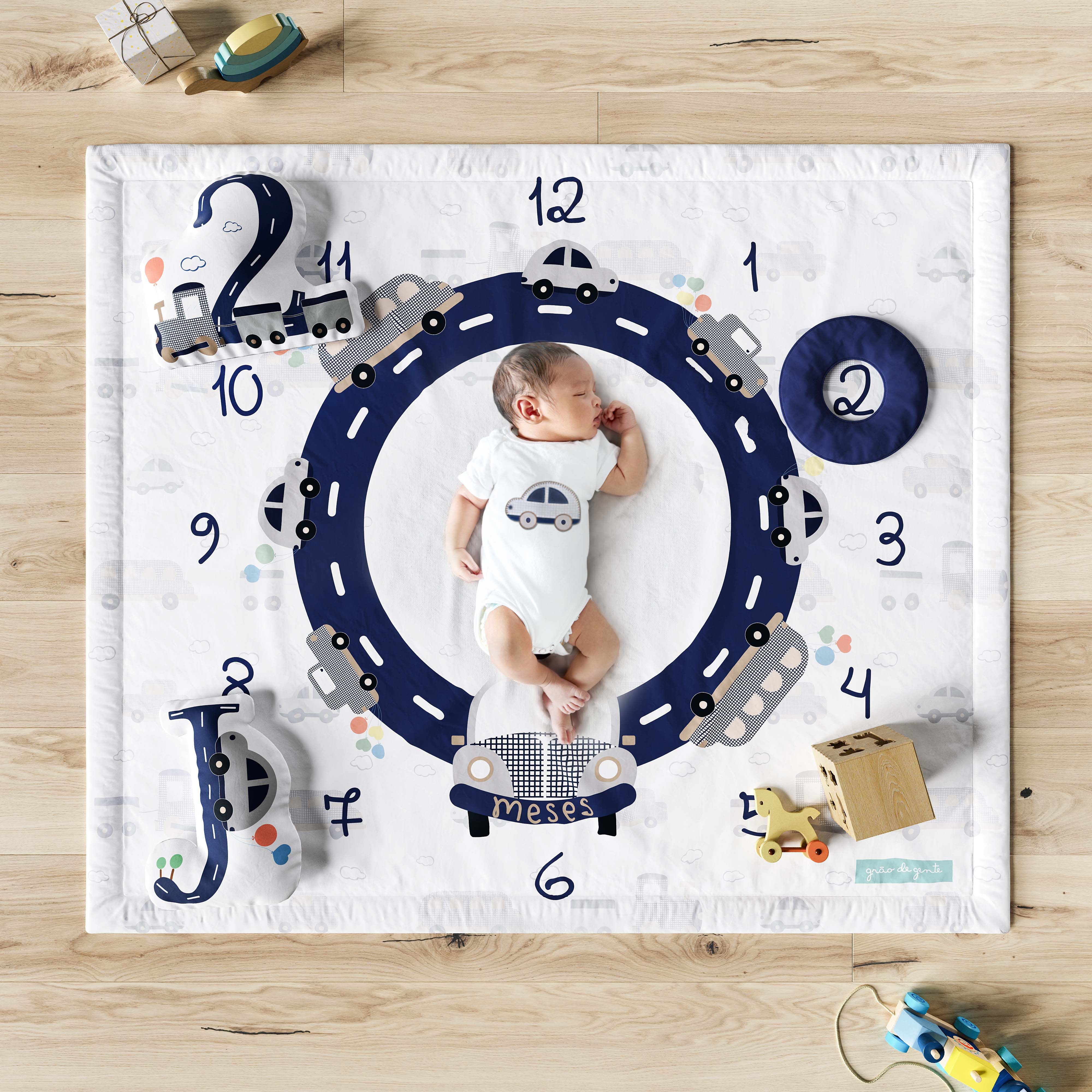 Tapete Mesversário Carrinhos Azul