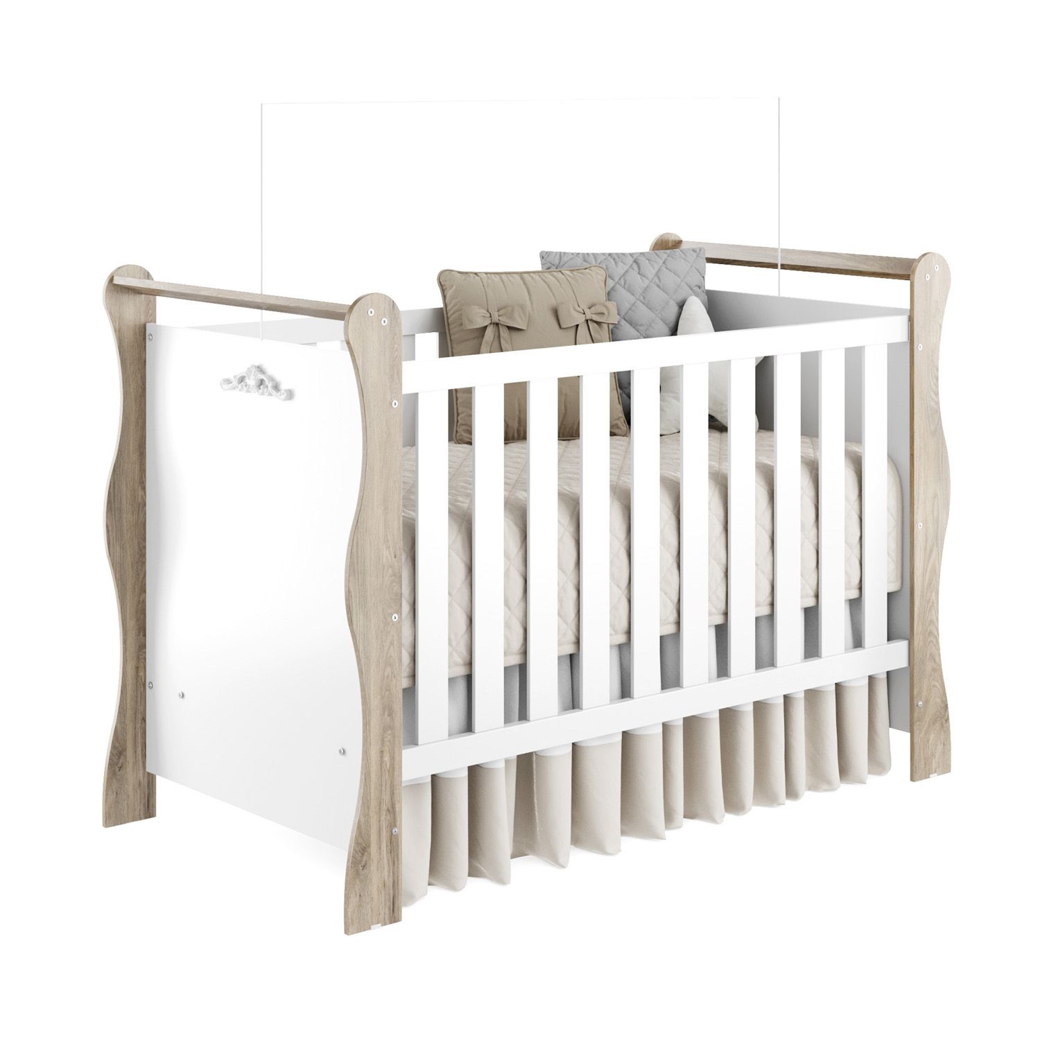 Berço Americano Branco Jolie Provençal