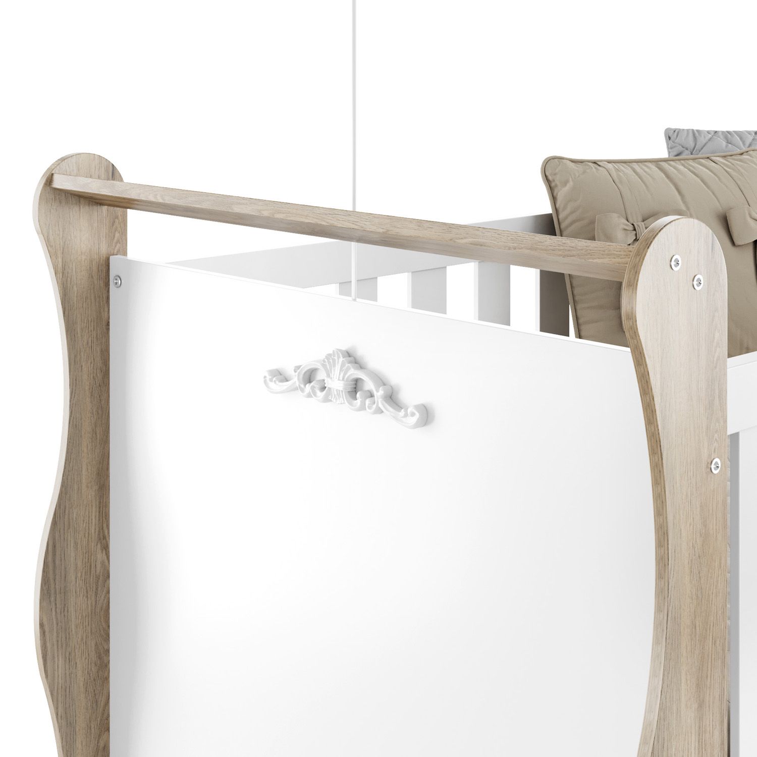 Berço Americano Branco Jolie Provençal