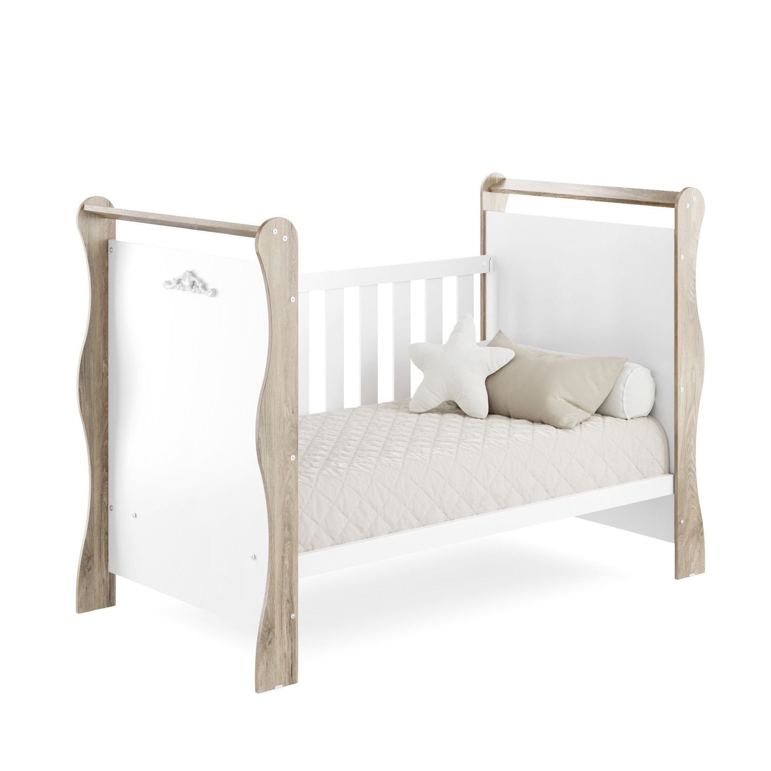 Berço Americano Branco Jolie Provençal