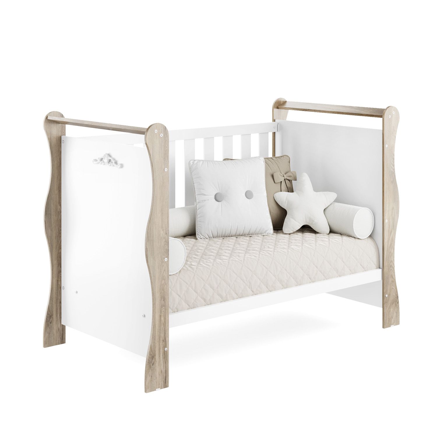 Berço Americano Branco Jolie Provençal