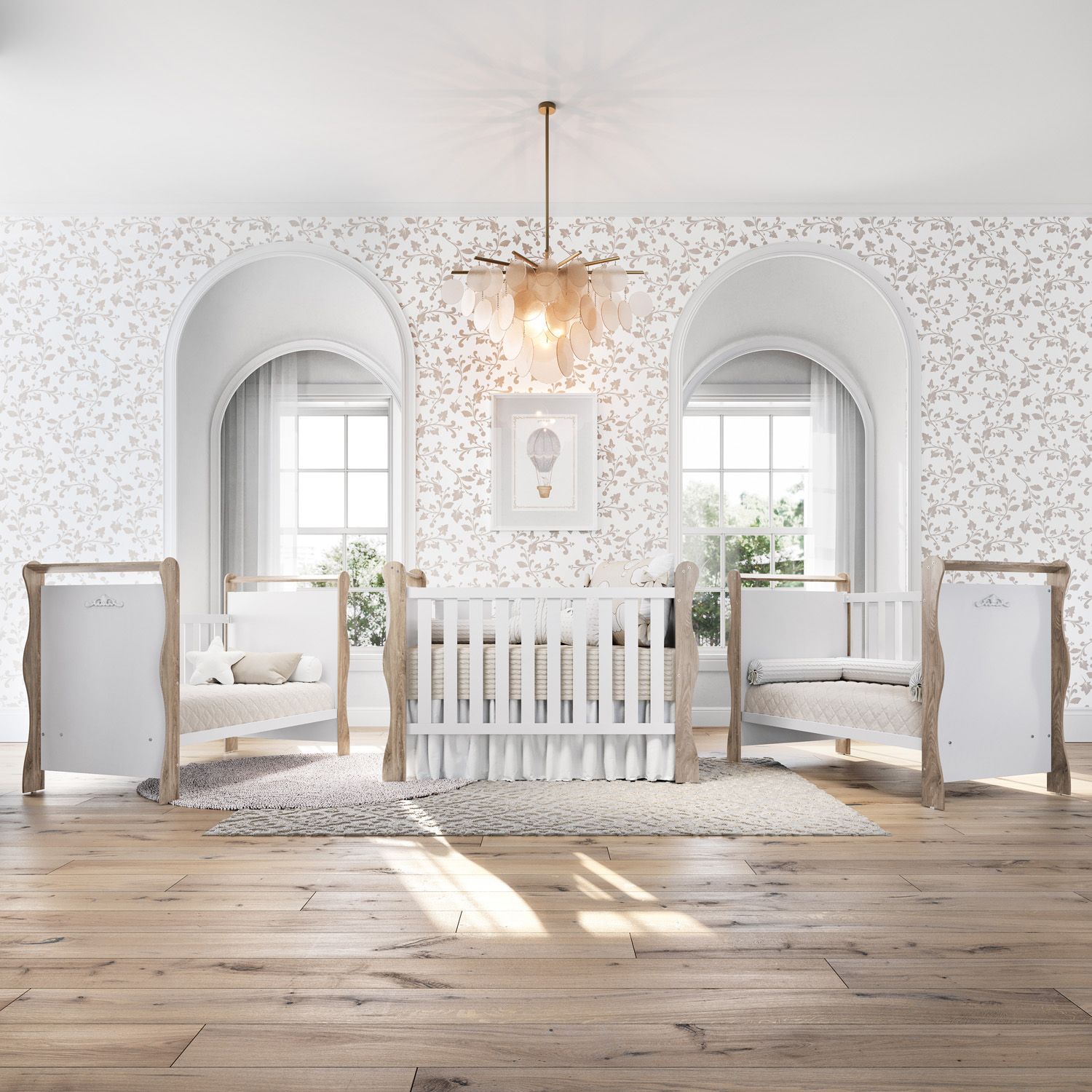 Berço Americano Branco Jolie Provençal