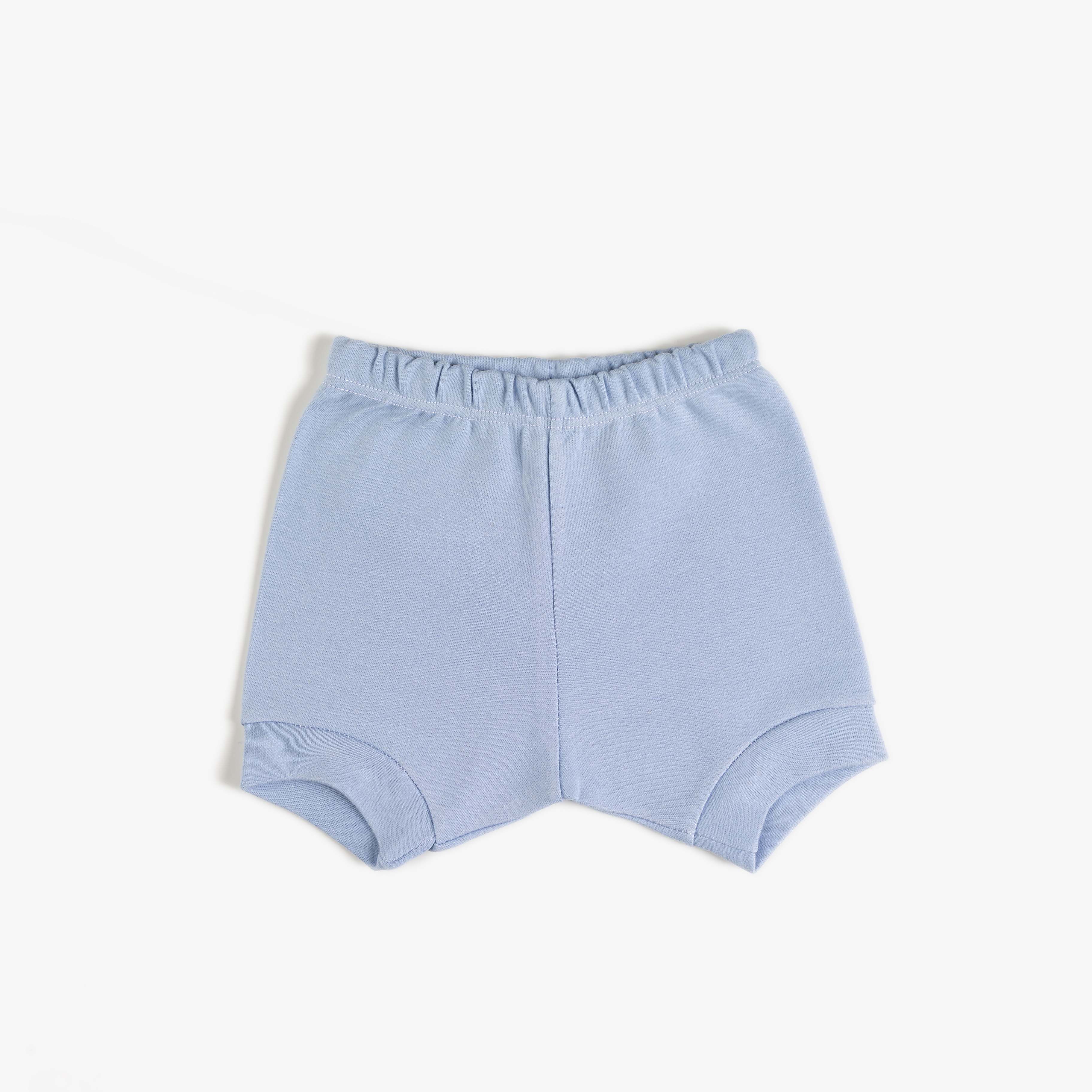 Shorts Bebê Tapa Fraldas Comfort em Algodão Egípcio Azul Bebê