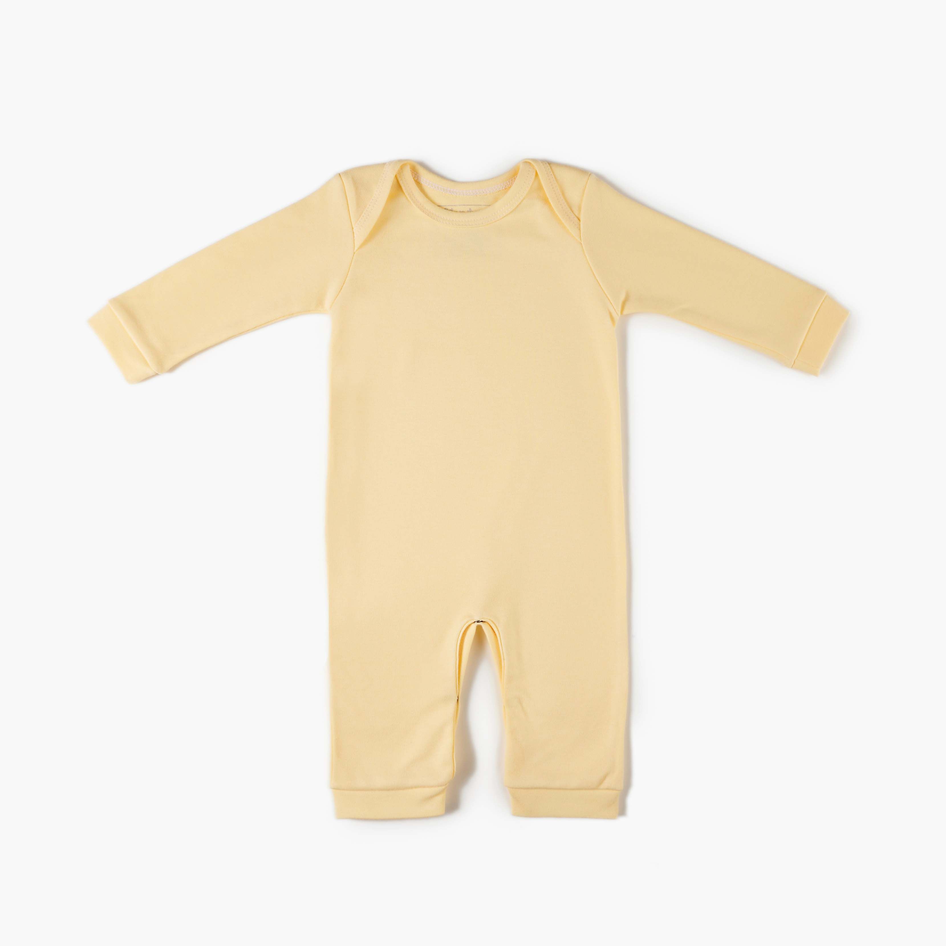 Macacão Longo Comfort em Algodão Egípcio Azul Bebê