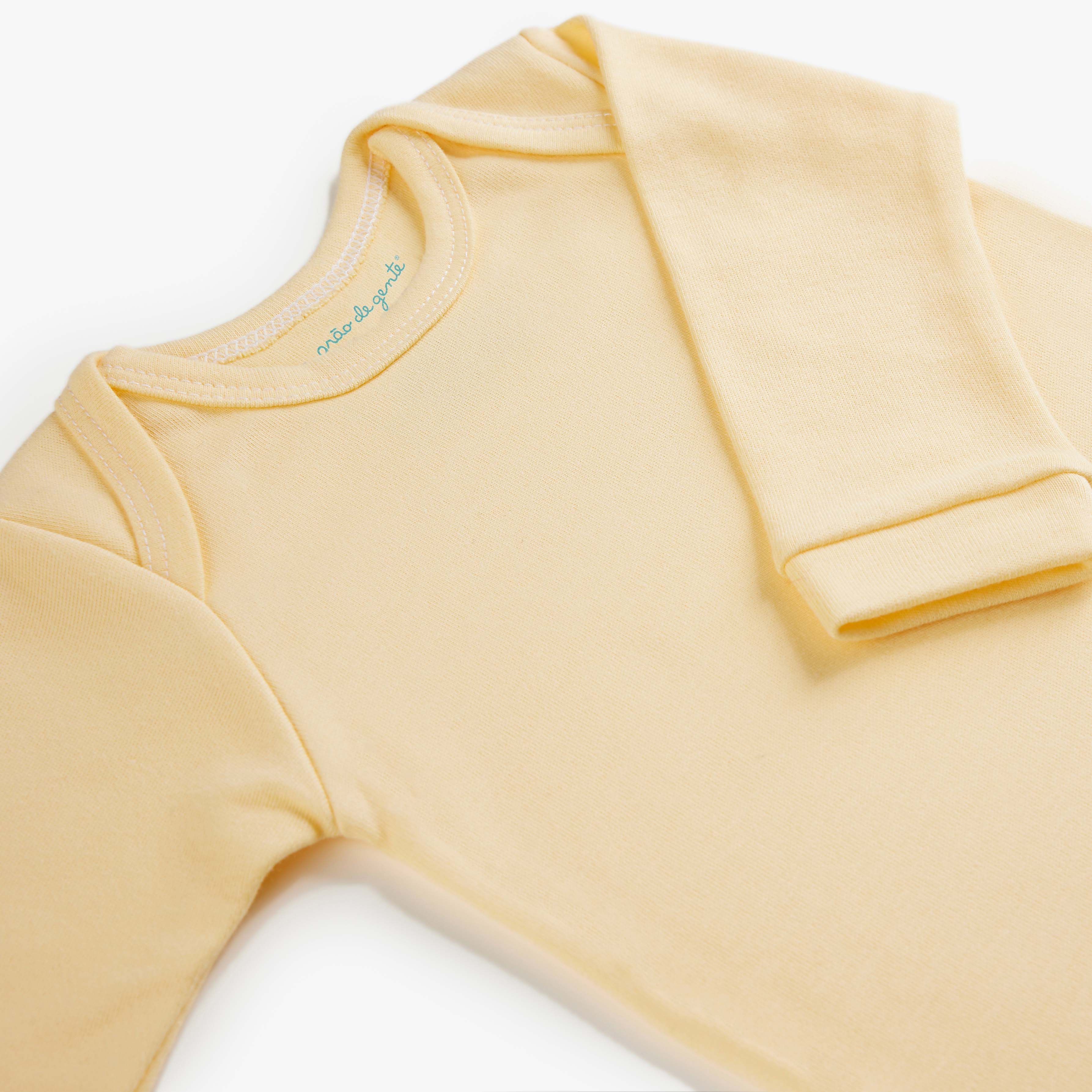 Macacão Longo Comfort em Algodão Egípcio Azul Bebê