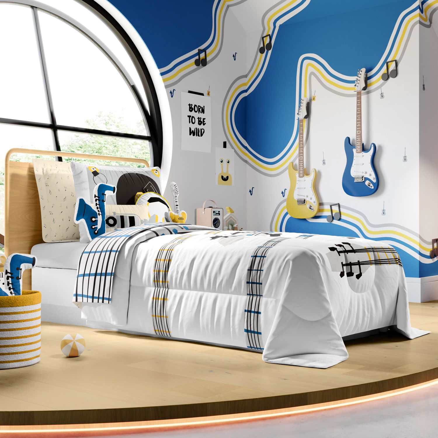 Edredom Infantil Solteiro Música