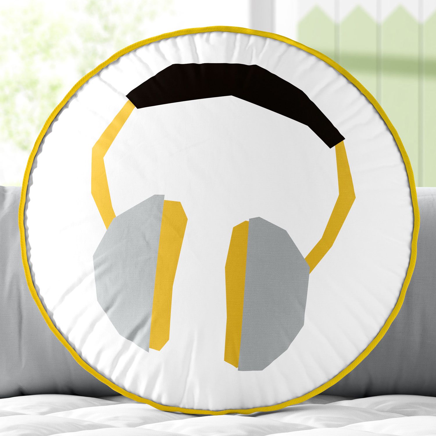 Almofada Redonda Fone de Ouvido