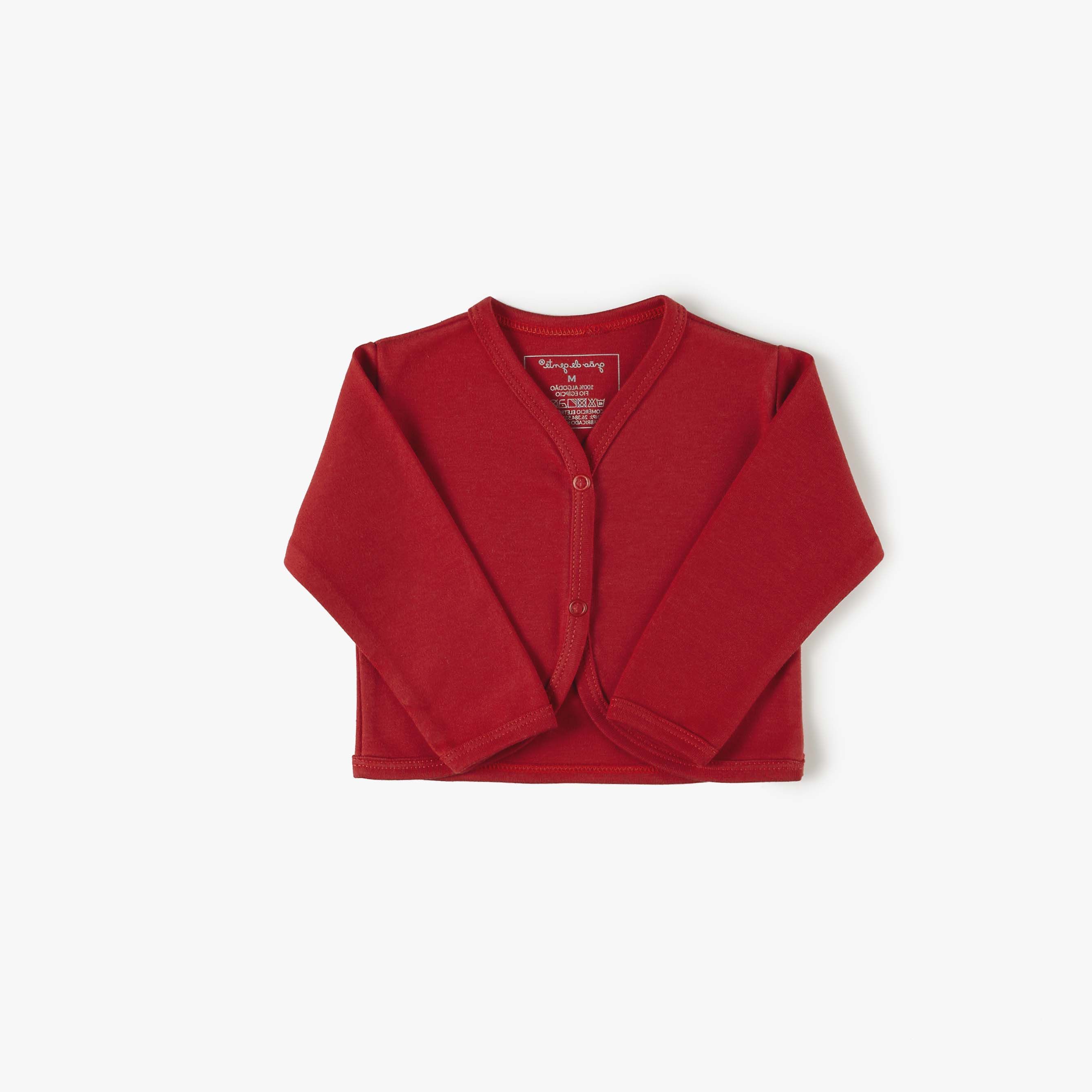 Casaquinho Comfort em Algodão Egípcio Azul Bebê