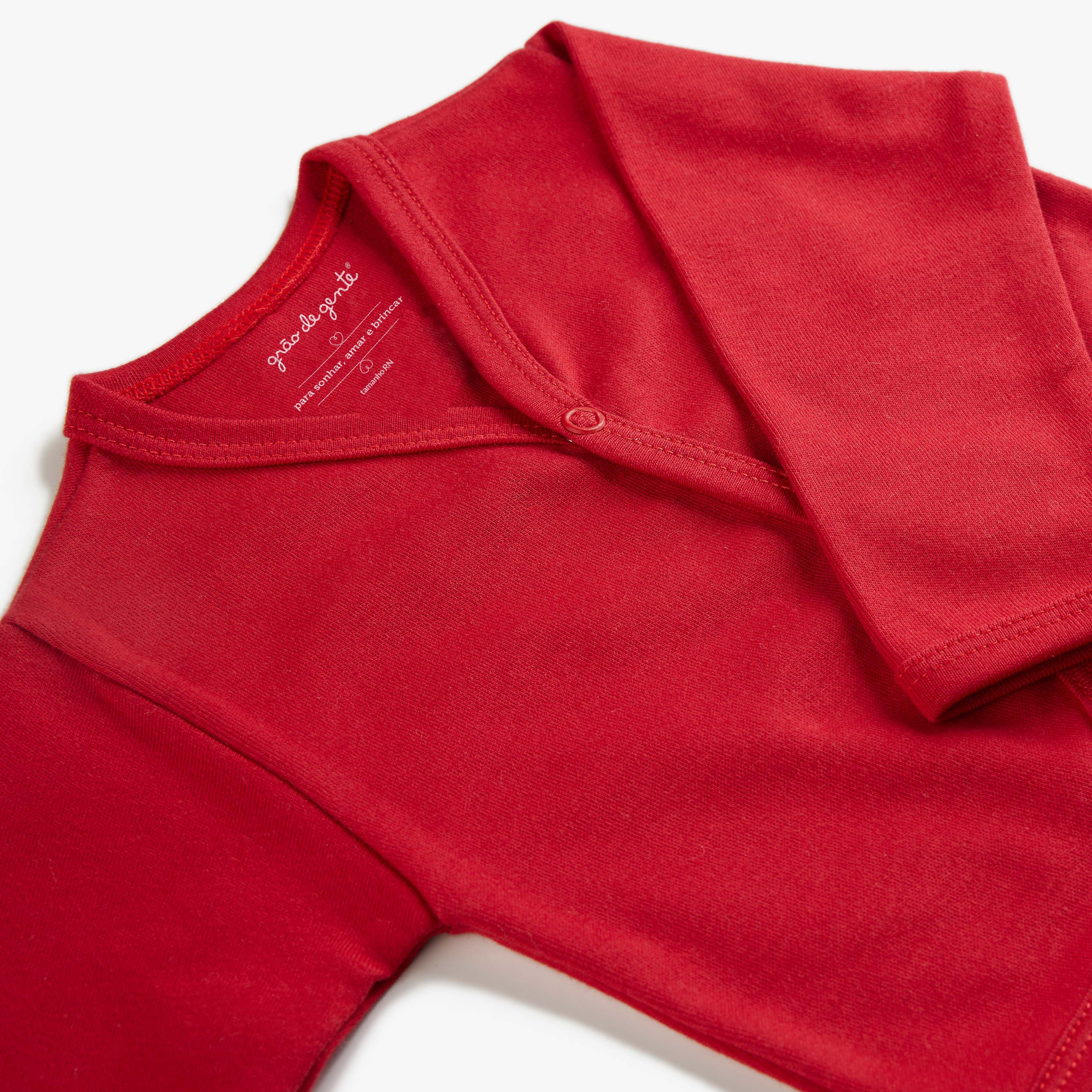 Casaquinho Comfort em Algodão Egípcio Azul Bebê