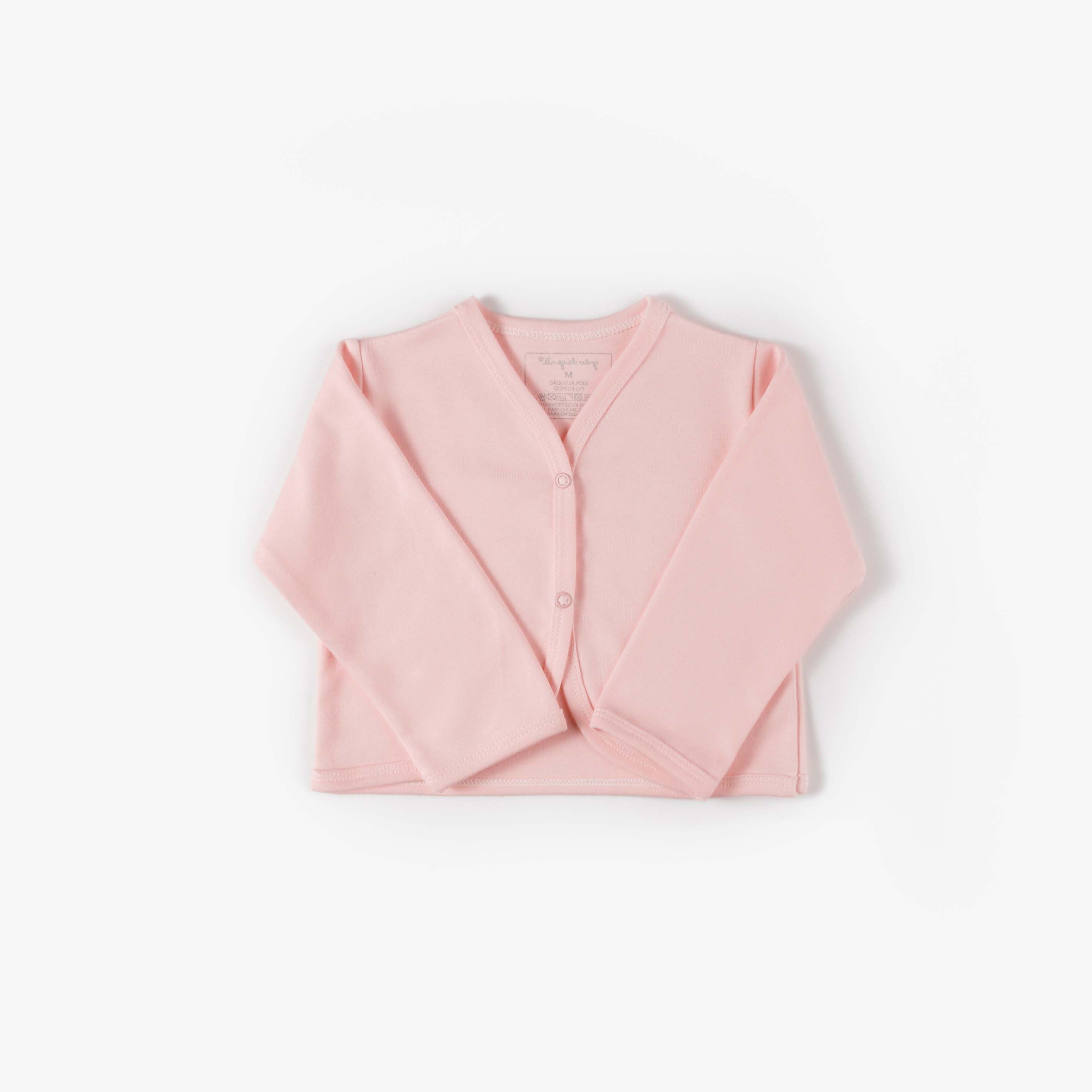 Casaquinho Comfort em Algodão Egípcio Azul Bebê