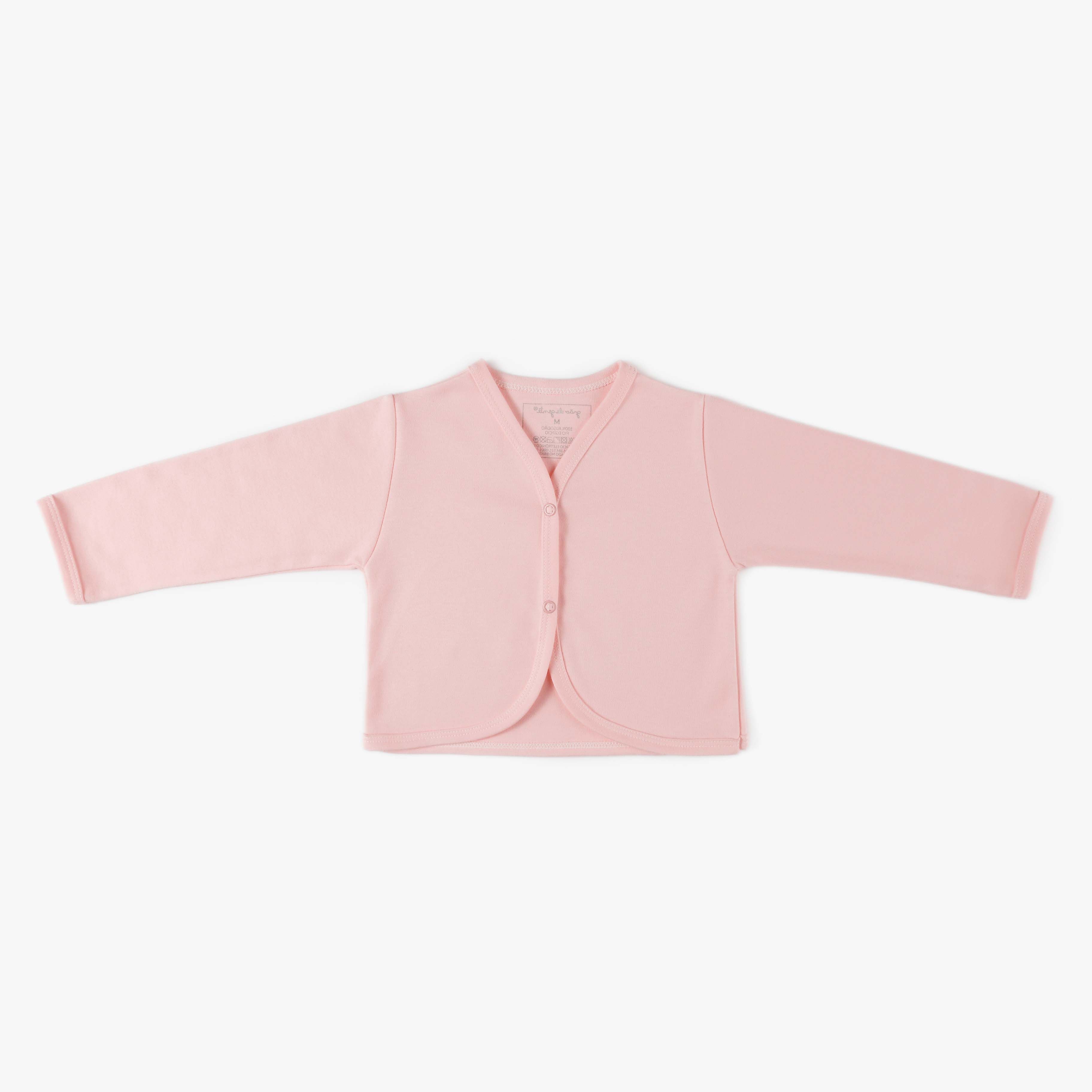 Casaquinho Comfort em Algodão Egípcio Azul Bebê