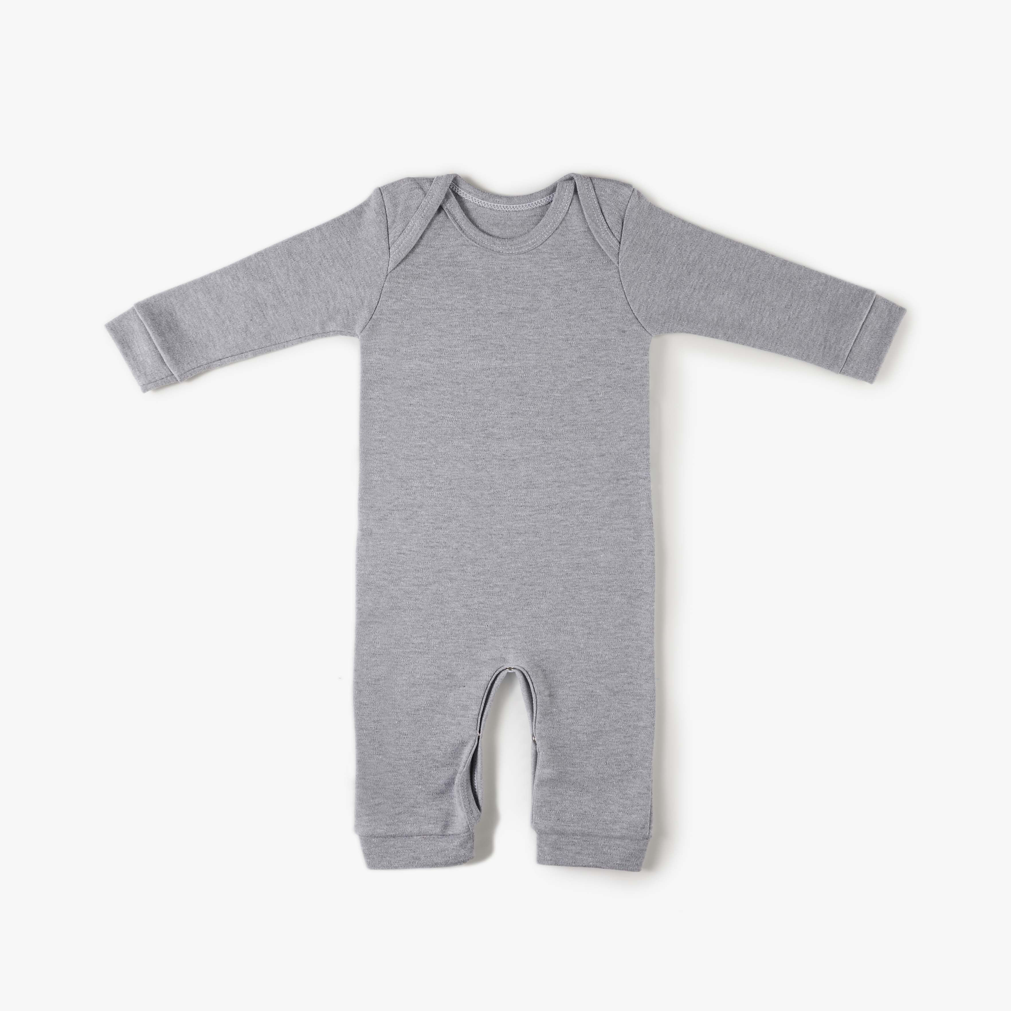 Macacão Longo Comfort em Algodão Egípcio Azul Bebê