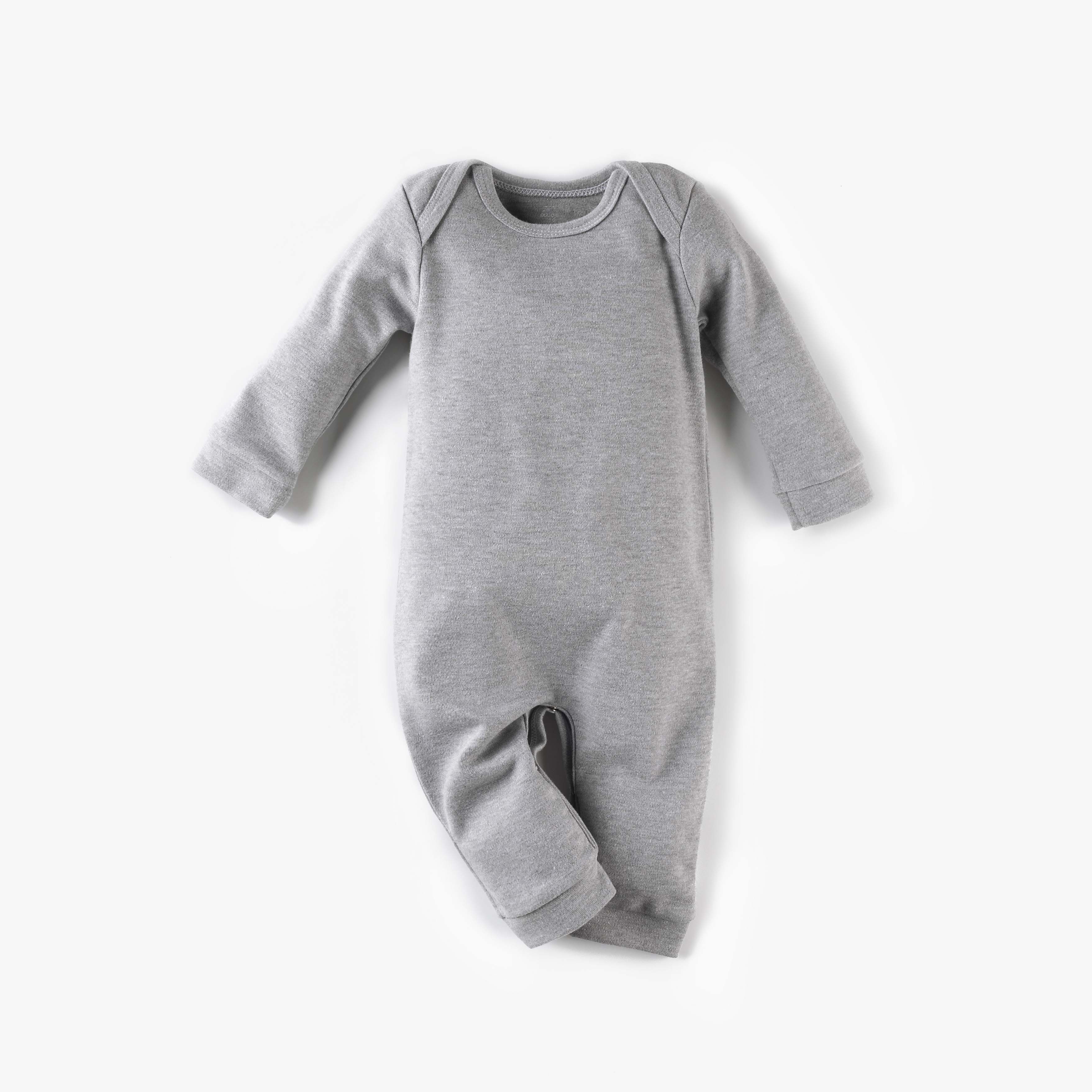 Macacão Longo Comfort em Algodão Egípcio Azul Bebê