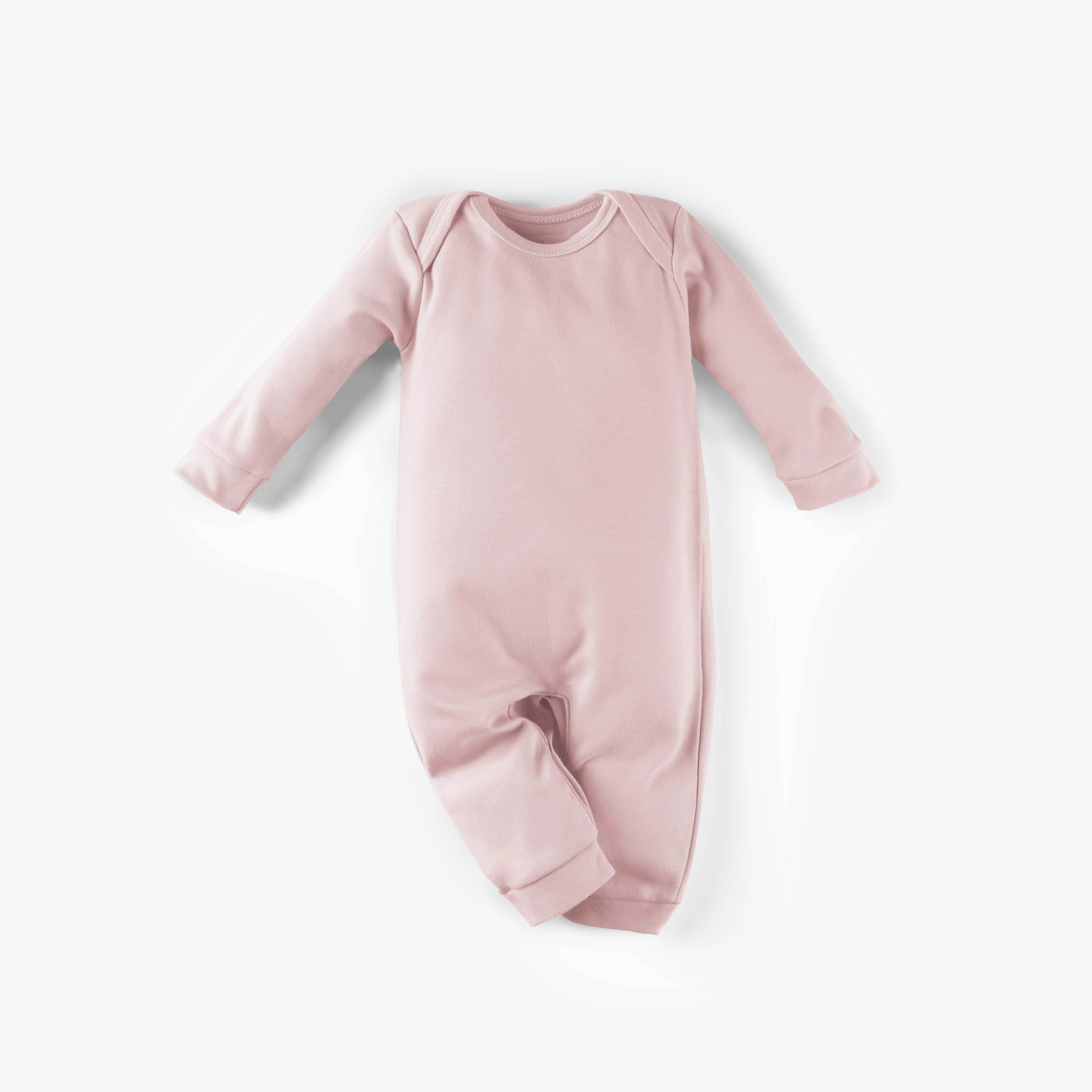 Macacão Longo Comfort em Algodão Egípcio Azul Bebê