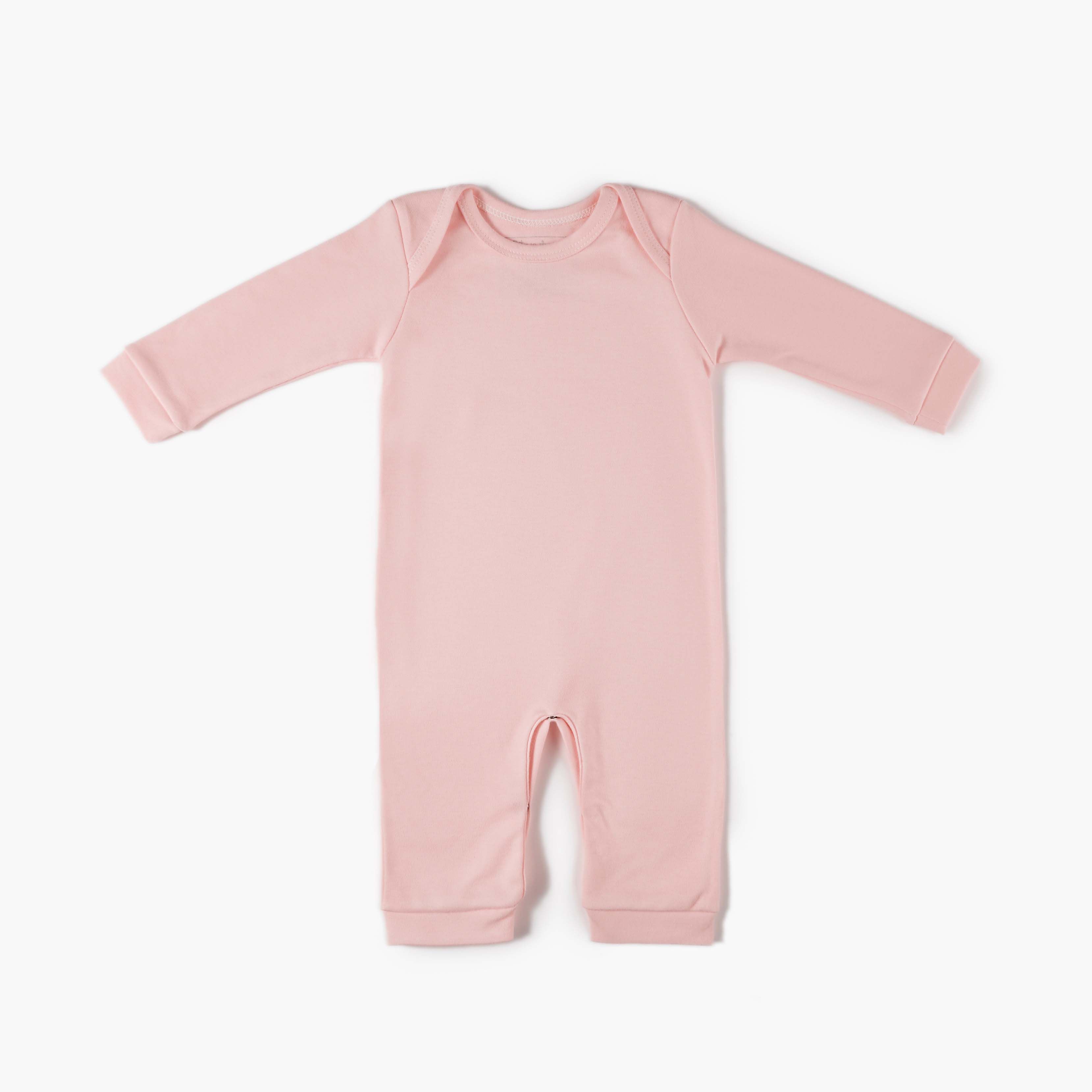 Macacão Longo Comfort em Algodão Egípcio Azul Bebê