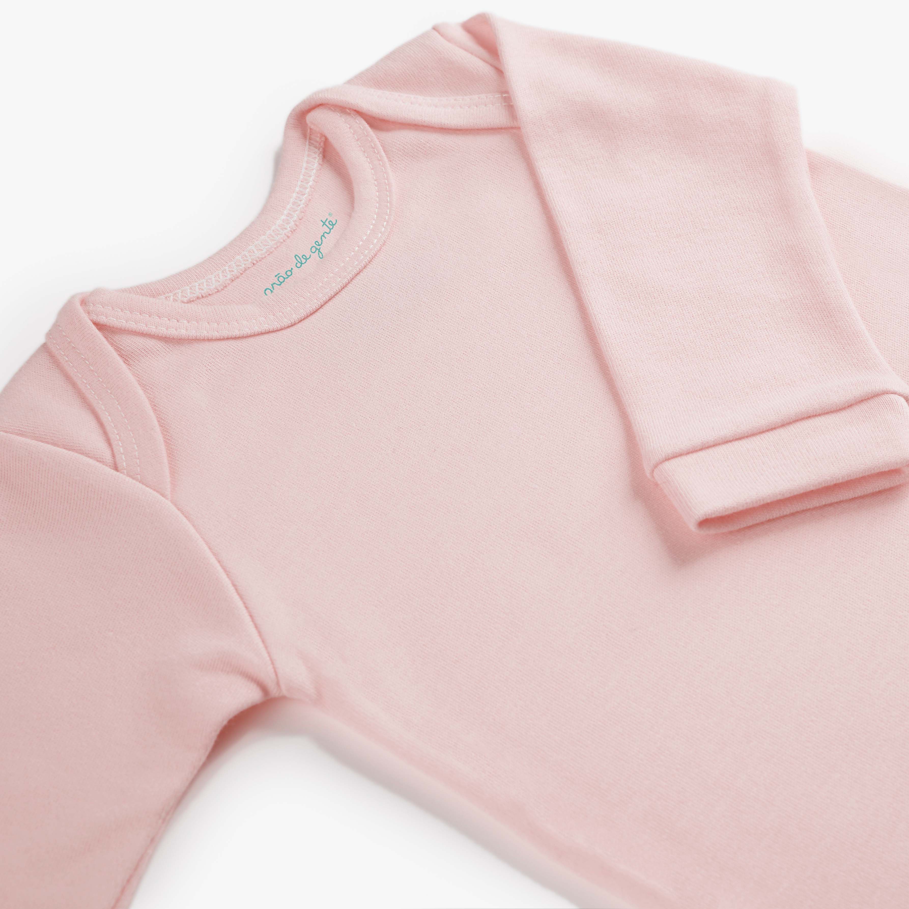 Macacão Longo Comfort em Algodão Egípcio Azul Bebê