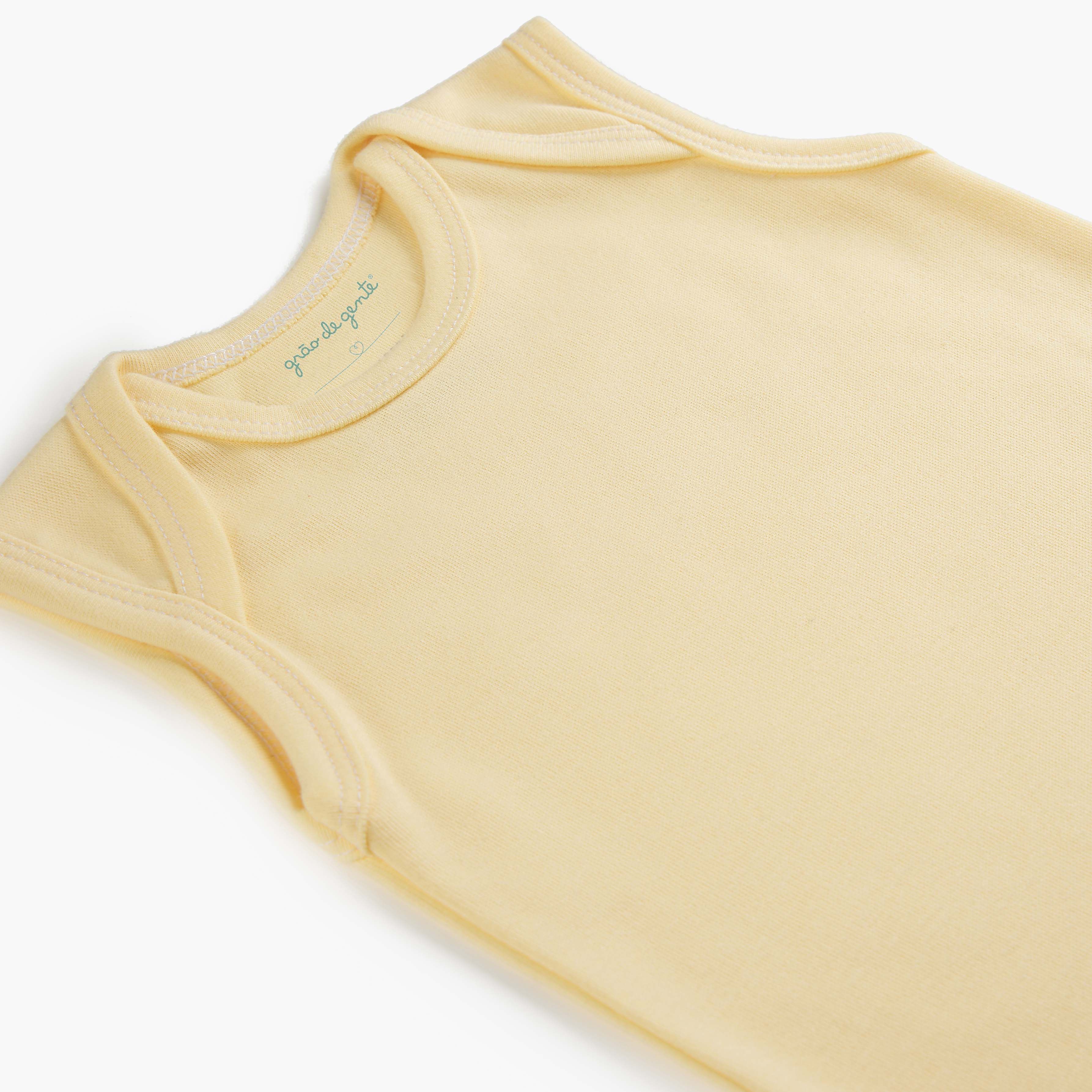 Macacão Banho de Sol Comfort em Algodão Egípcio Azul Bebê