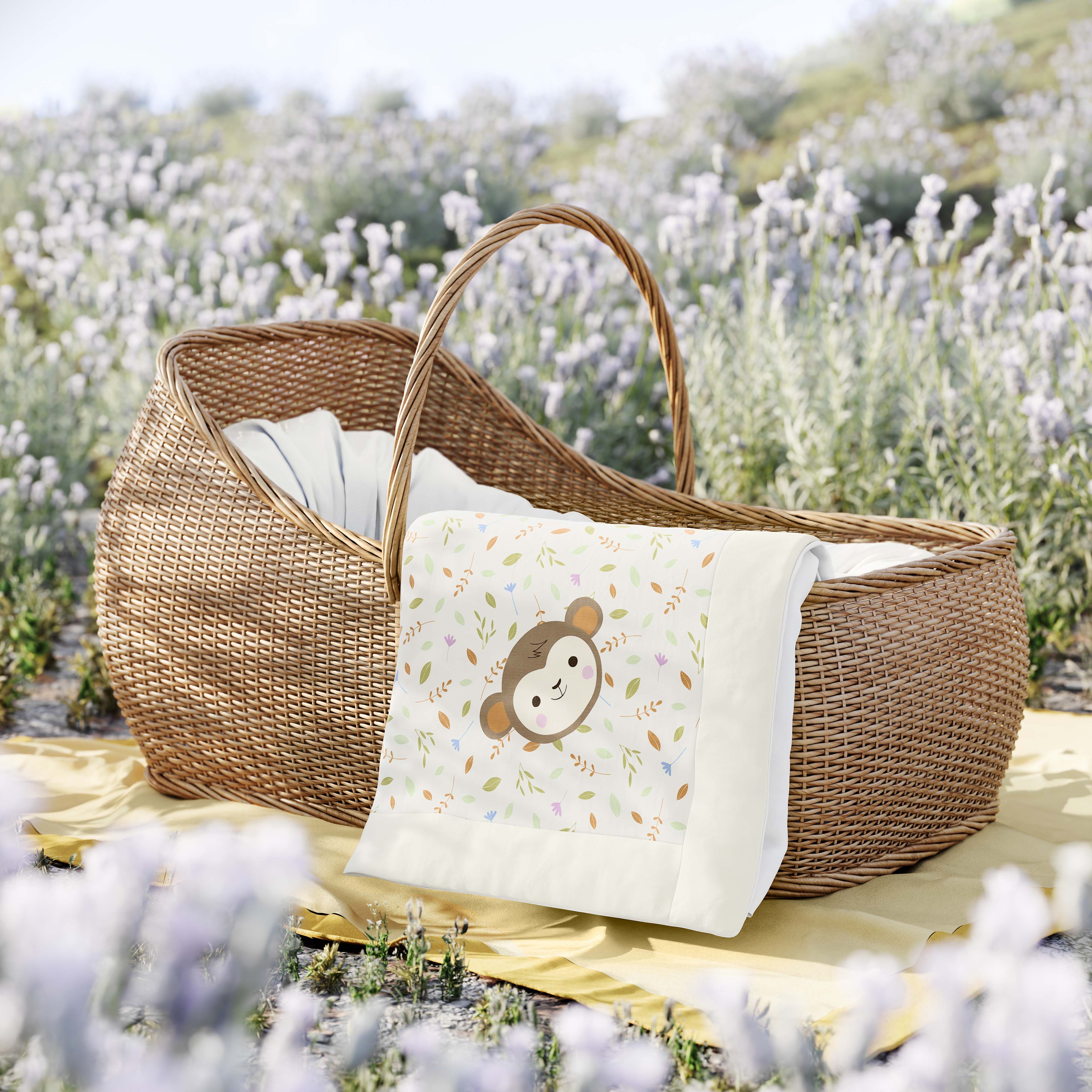 Manta Macaquinho Selva Baby 80cm