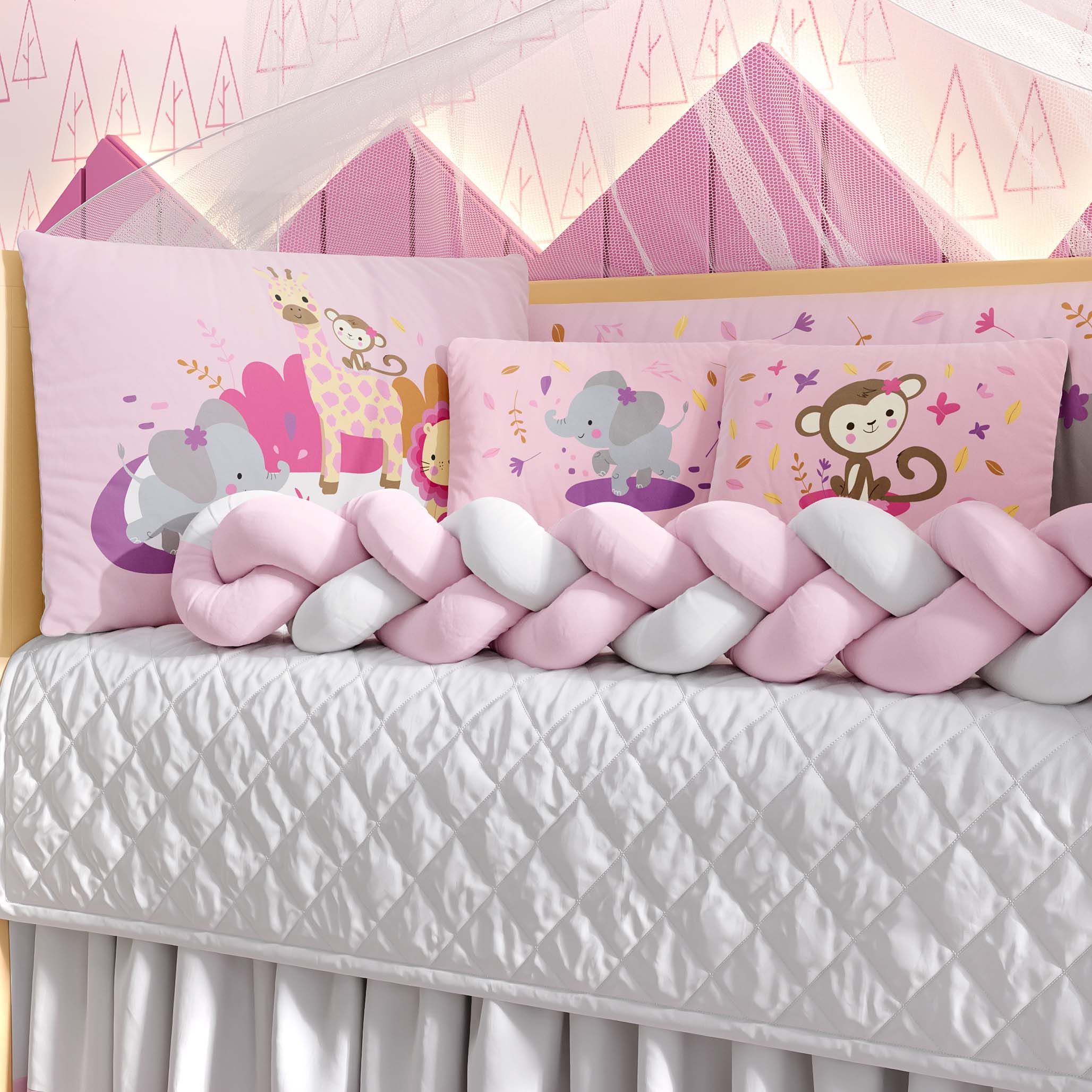 Kit Berço Trança Selva Baby