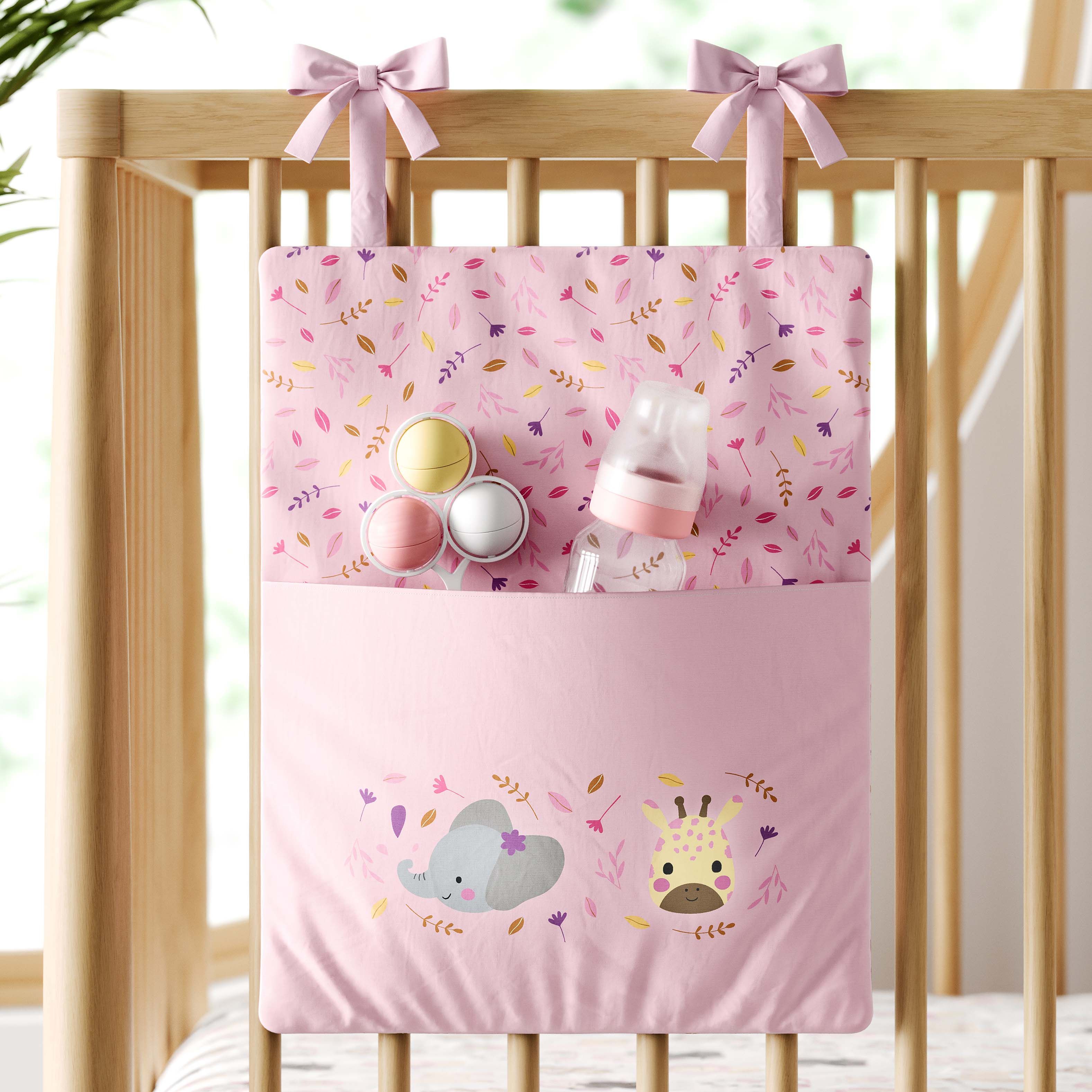 Organizador de Berço Elefante e Girafa Selva Baby