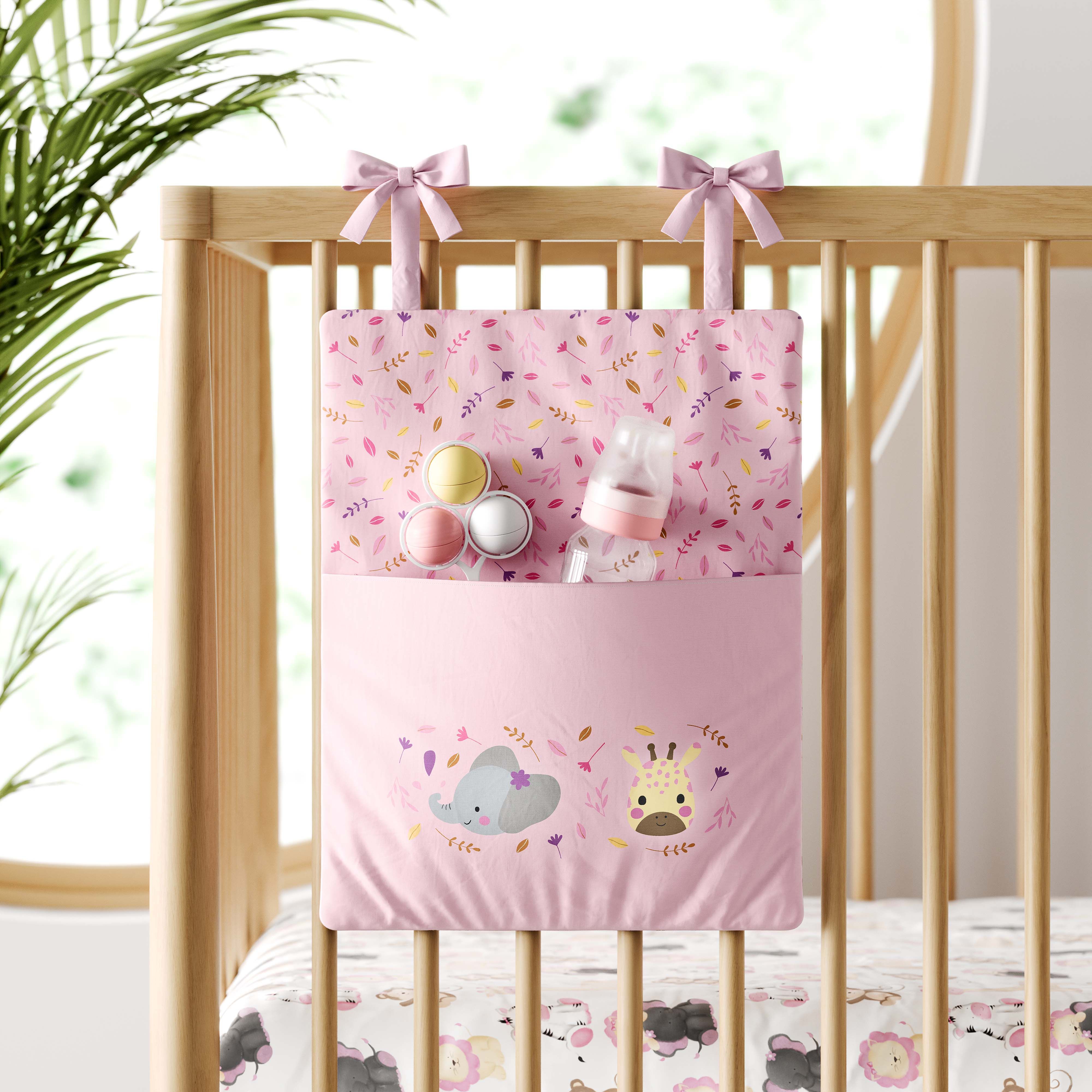 Organizador de Berço Elefante e Girafa Selva Baby