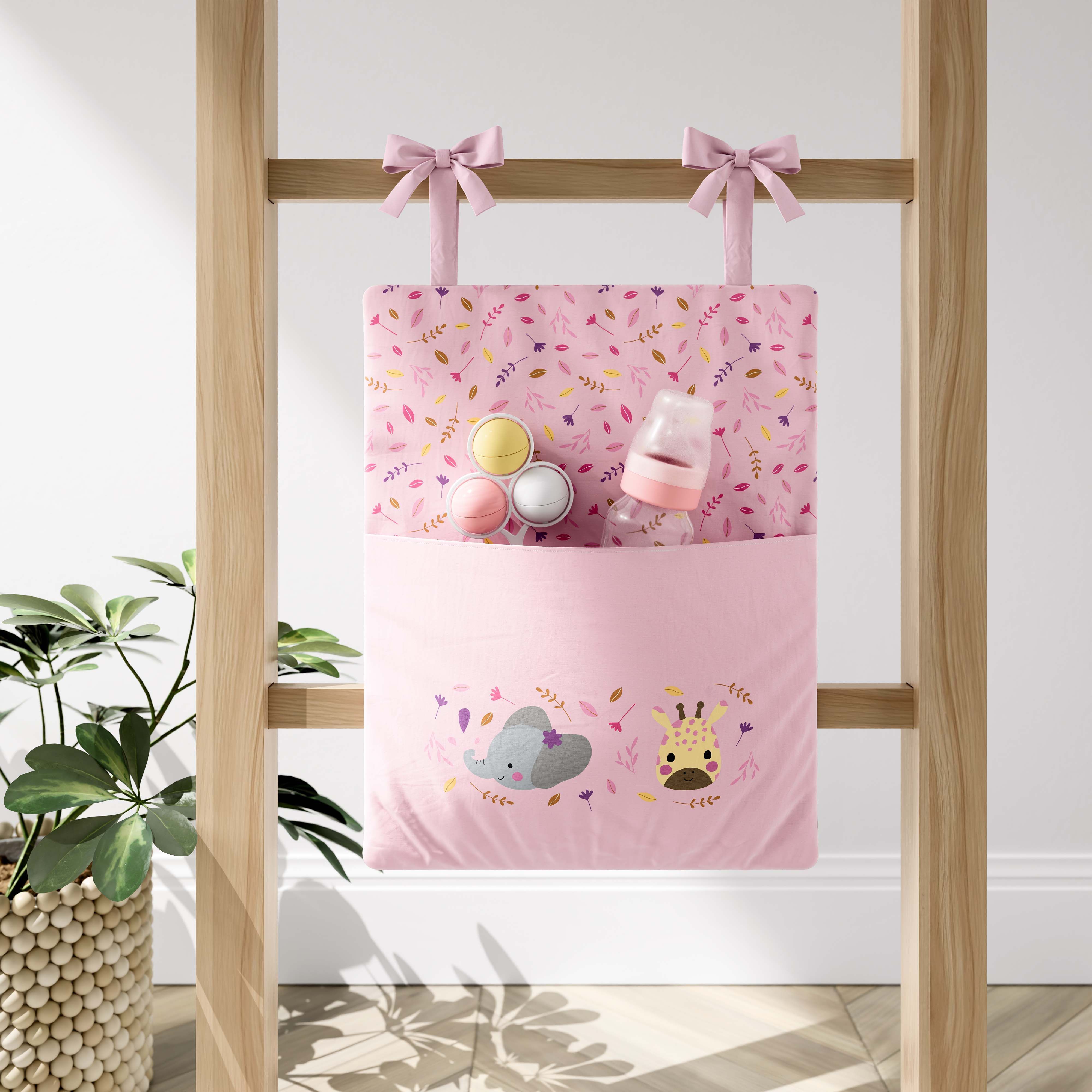 Organizador de Berço Elefante e Girafa Selva Baby