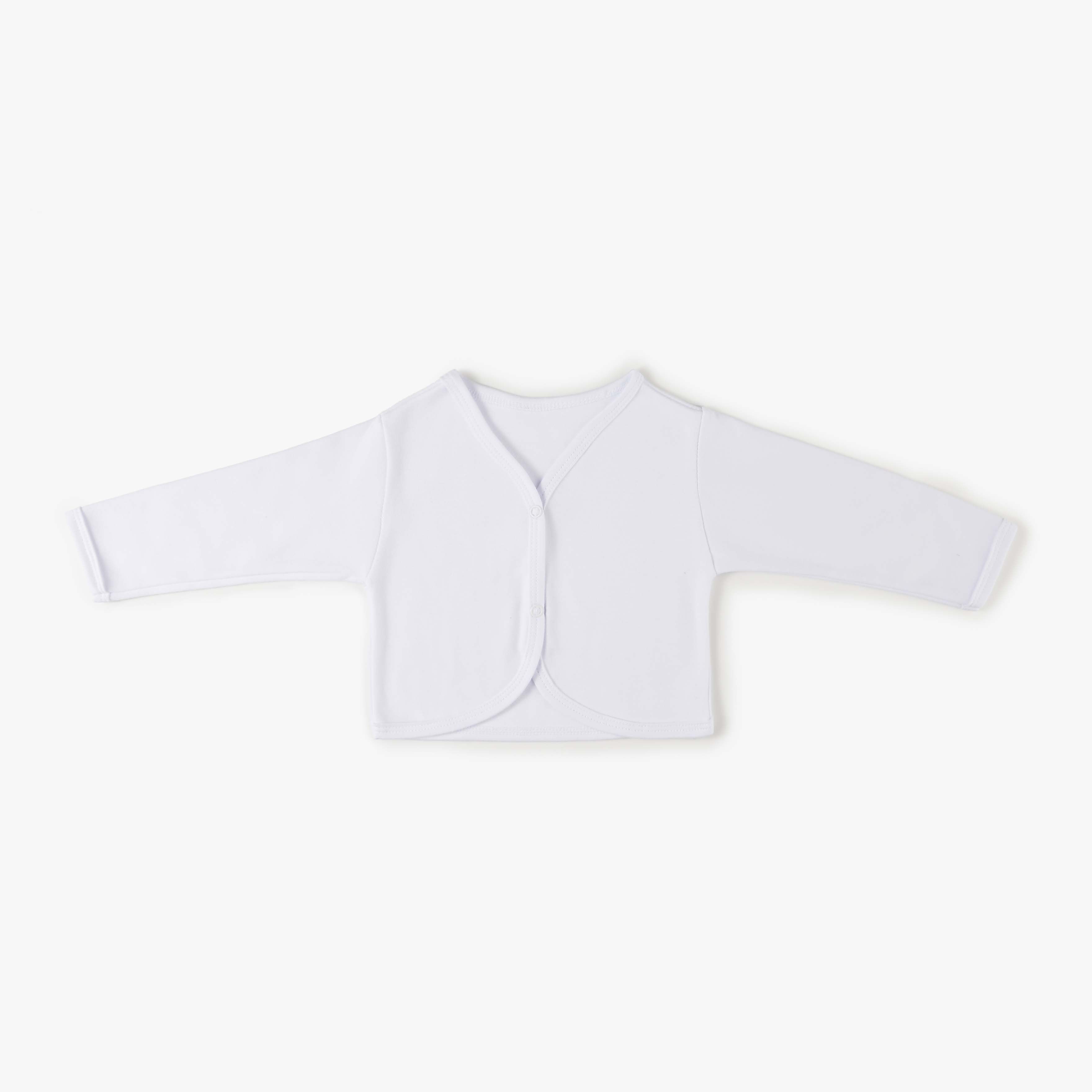 Casaquinho Comfort em Algodão Egípcio Azul Bebê