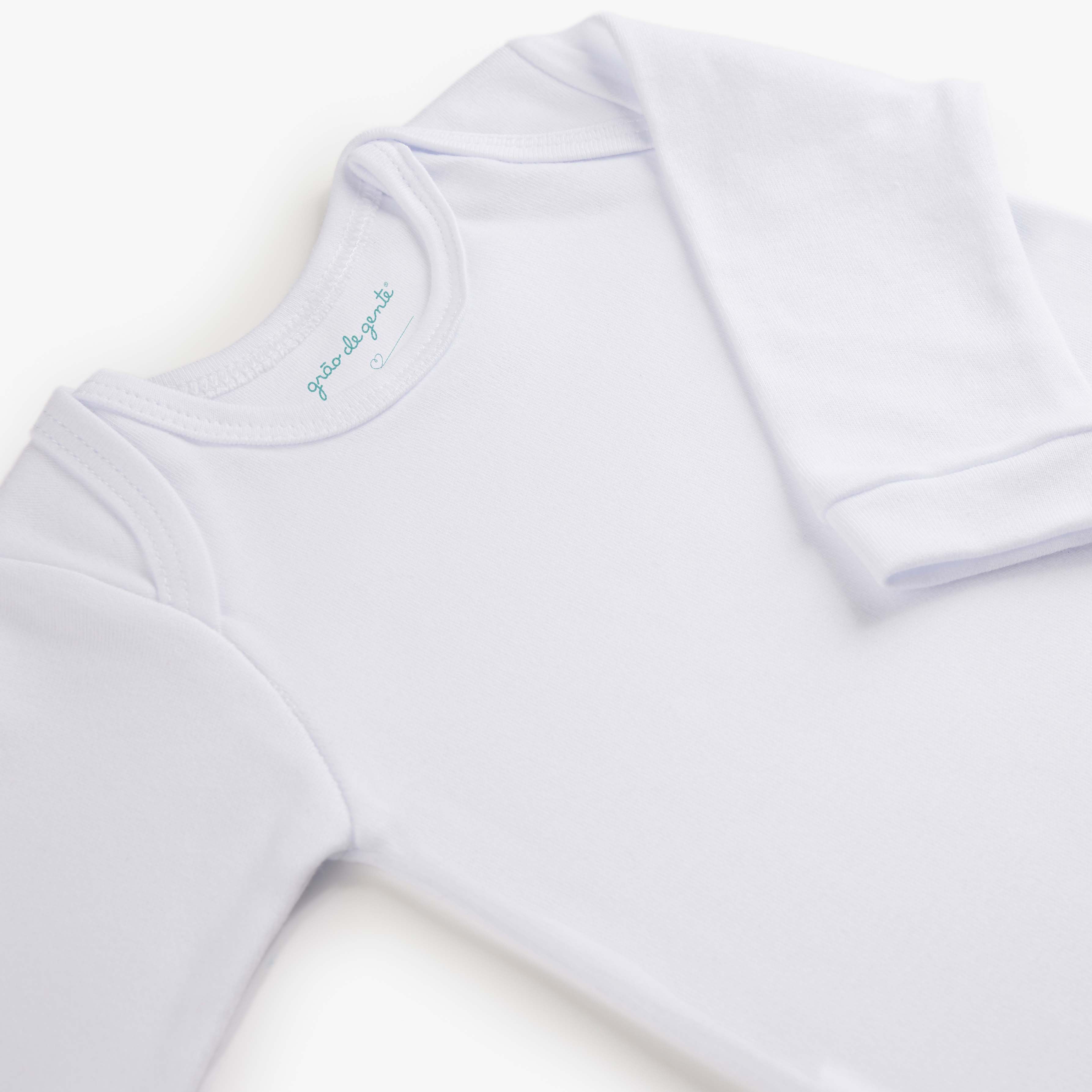 Macacão Longo Comfort em Algodão Egípcio Azul Bebê