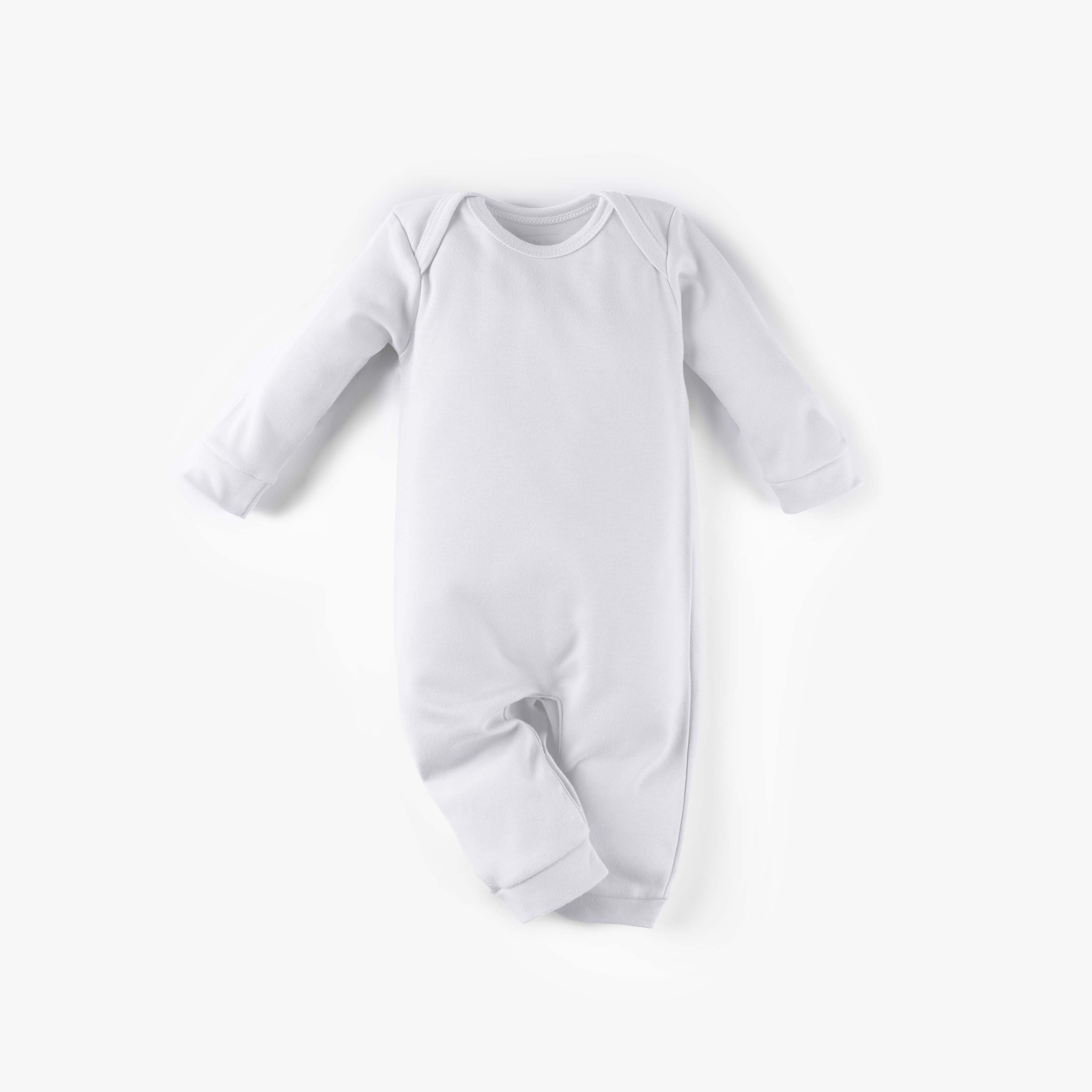 Macacão Longo Comfort em Algodão Egípcio Azul Bebê